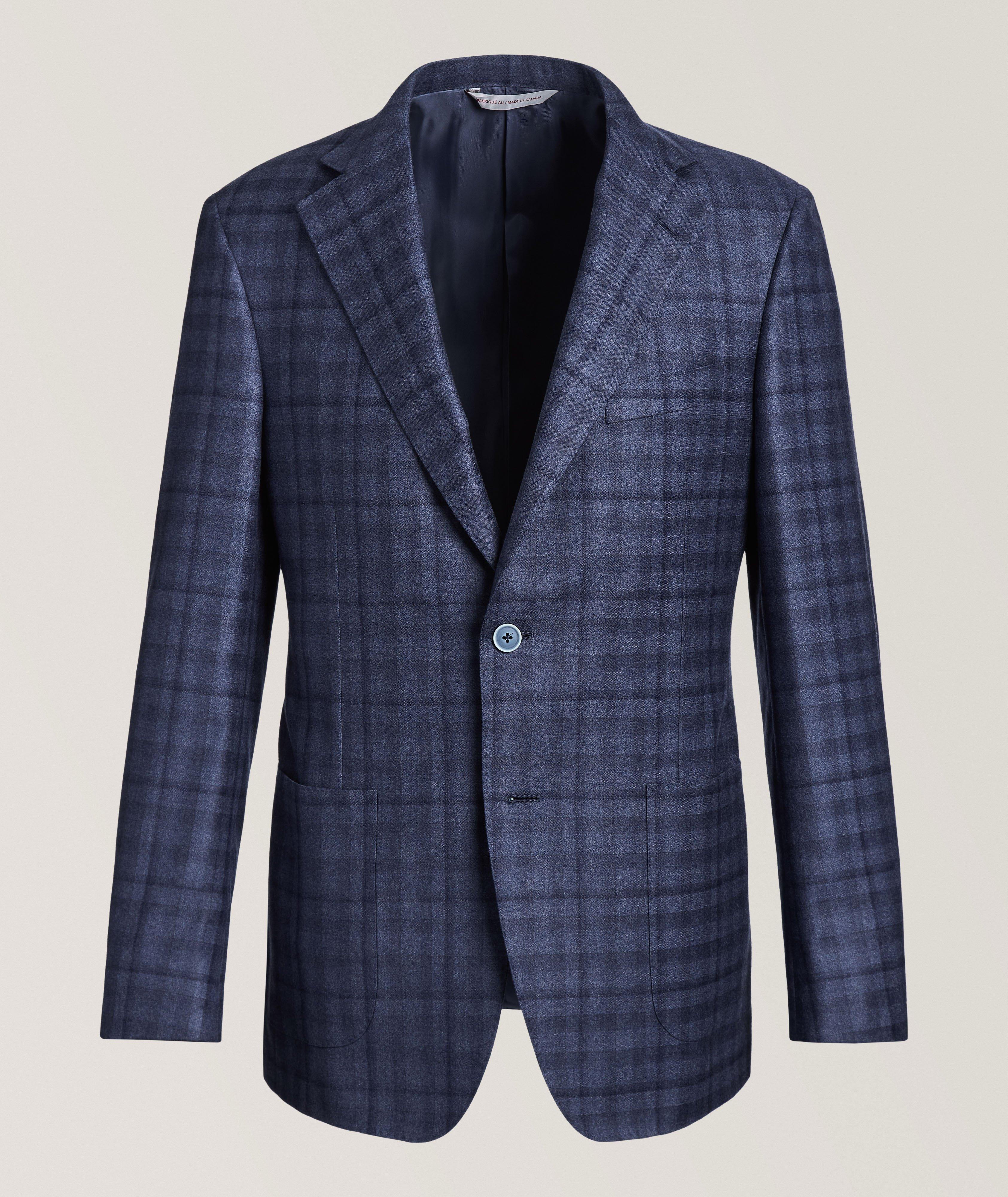 Madison Plaid Wool Flannel Sport Jacket  image 0