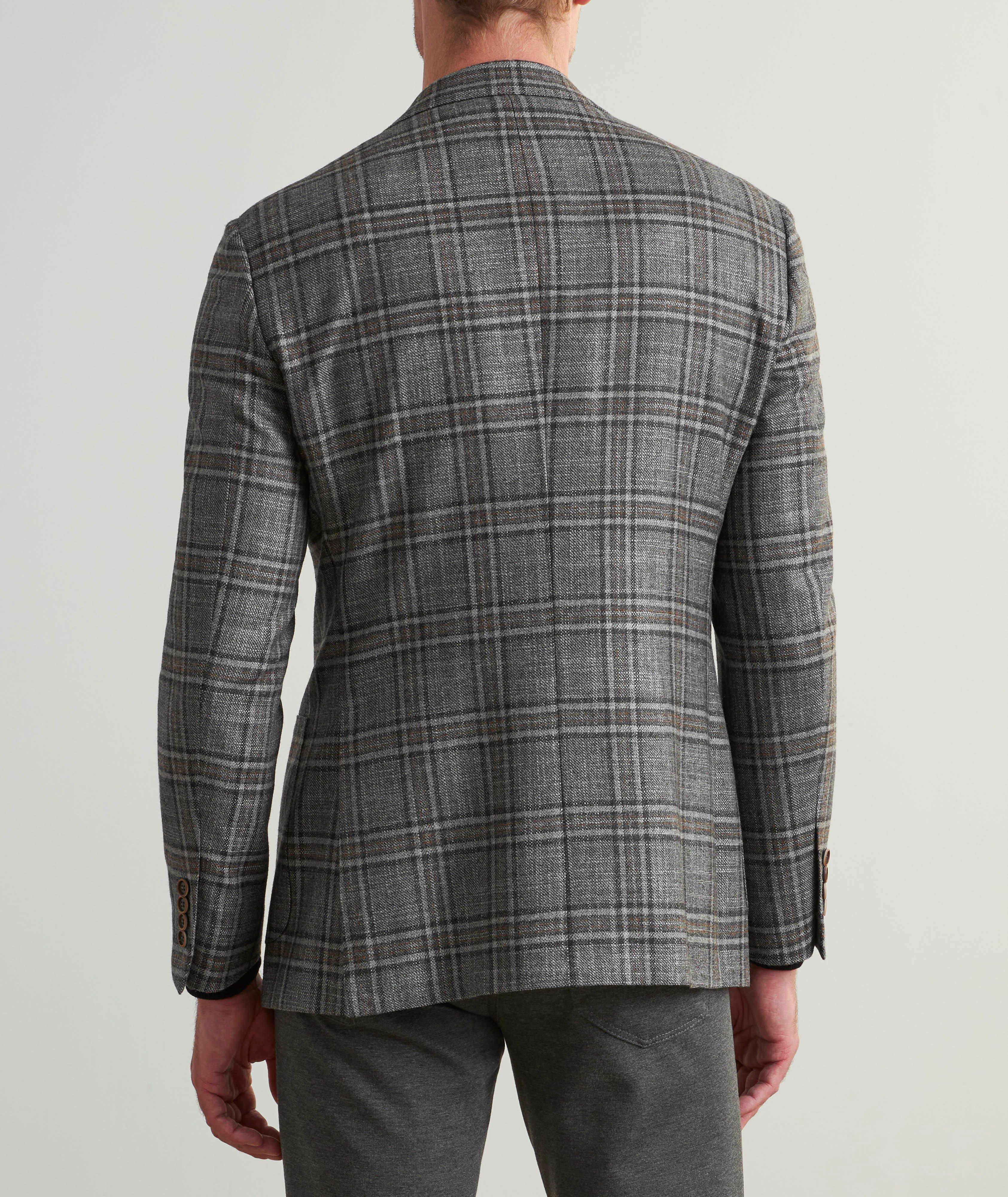 Plaid Wool-Silk-Cashmere Sport Jacket  image 2