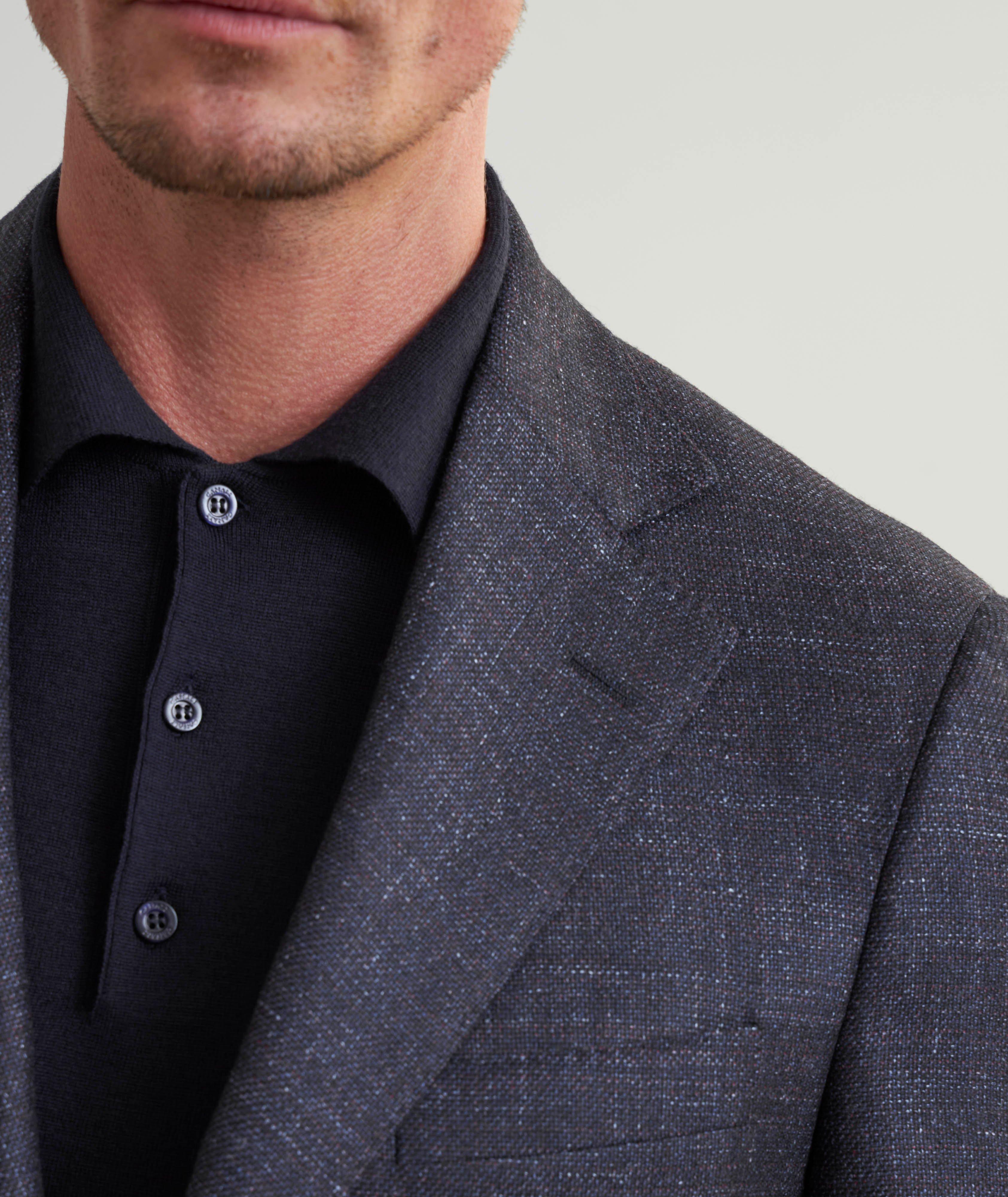 Mélange Wool-Silk-Cashmere Sport Jacket  image 3
