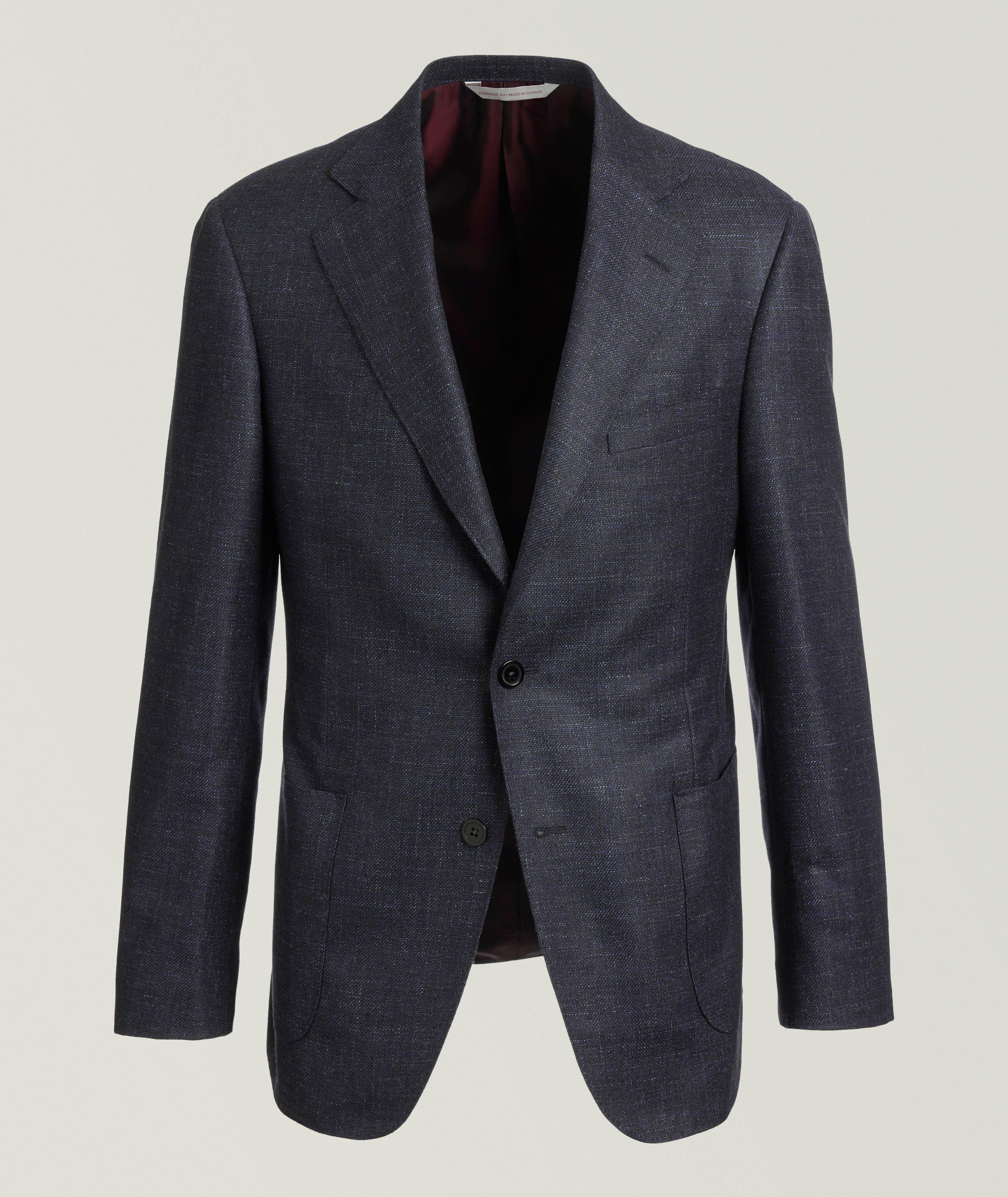 Mélange Wool-Silk-Cashmere Sport Jacket  image 0