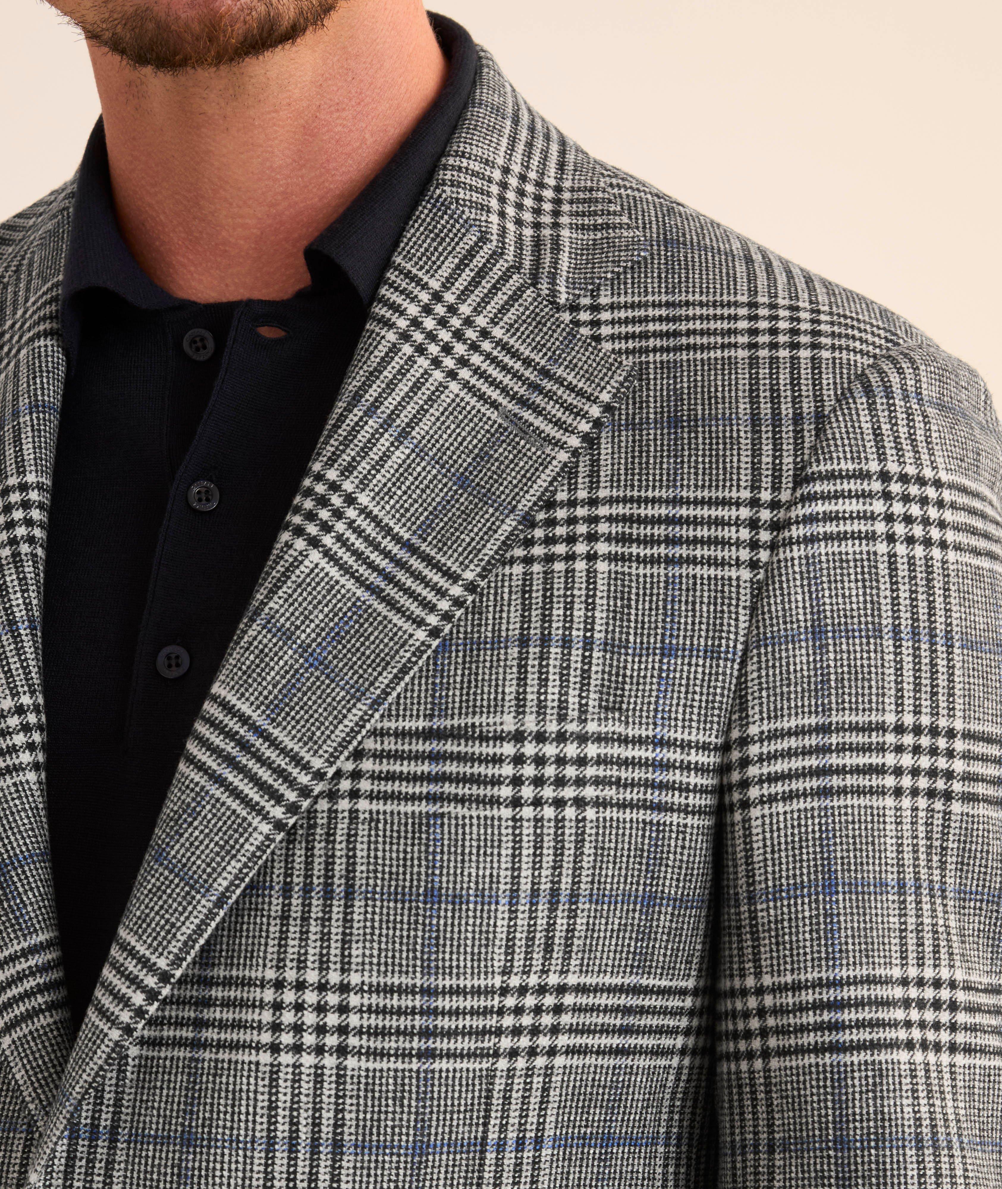 Plaid Wool-Silk-Cashmere Sport Jacket image 3