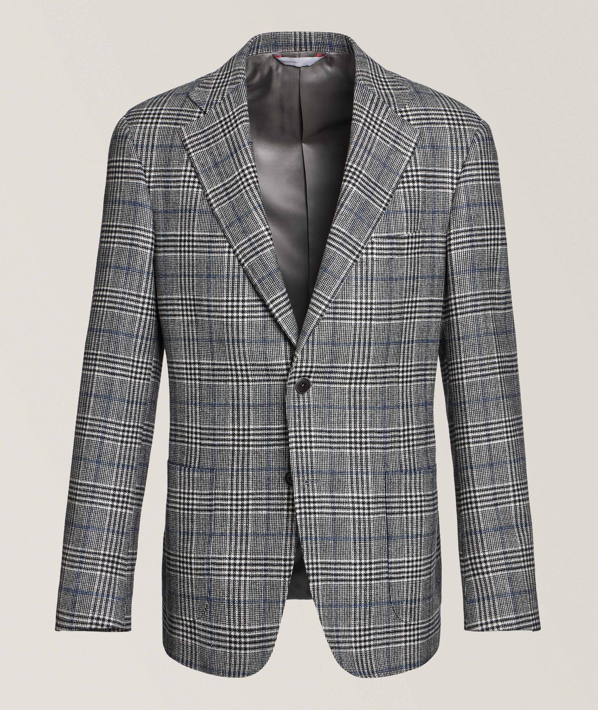 Plaid Wool-Silk-Cashmere Sport Jacket image 0