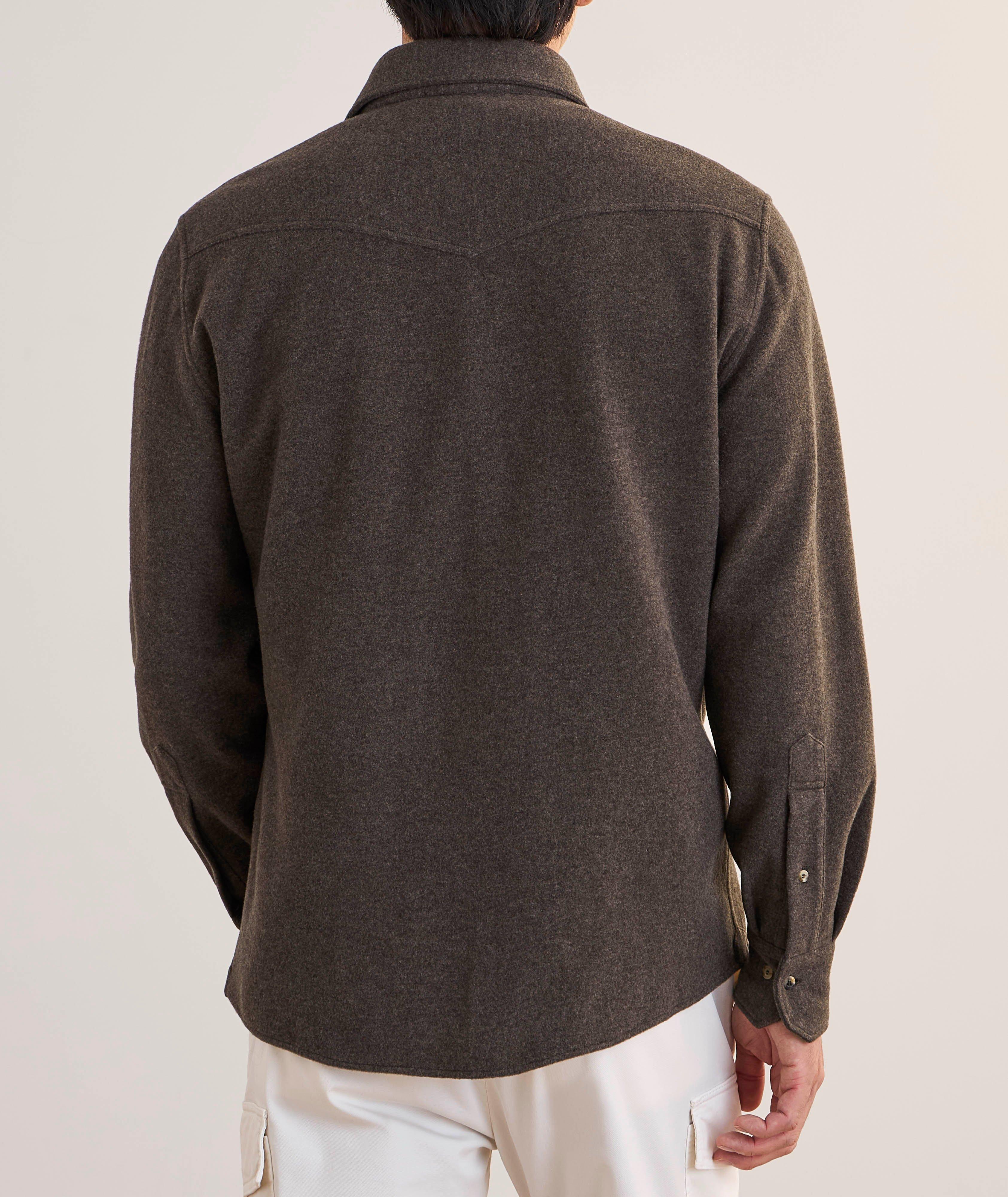 Easy-Fit Cashmere-Blend Western Overshirt image 2