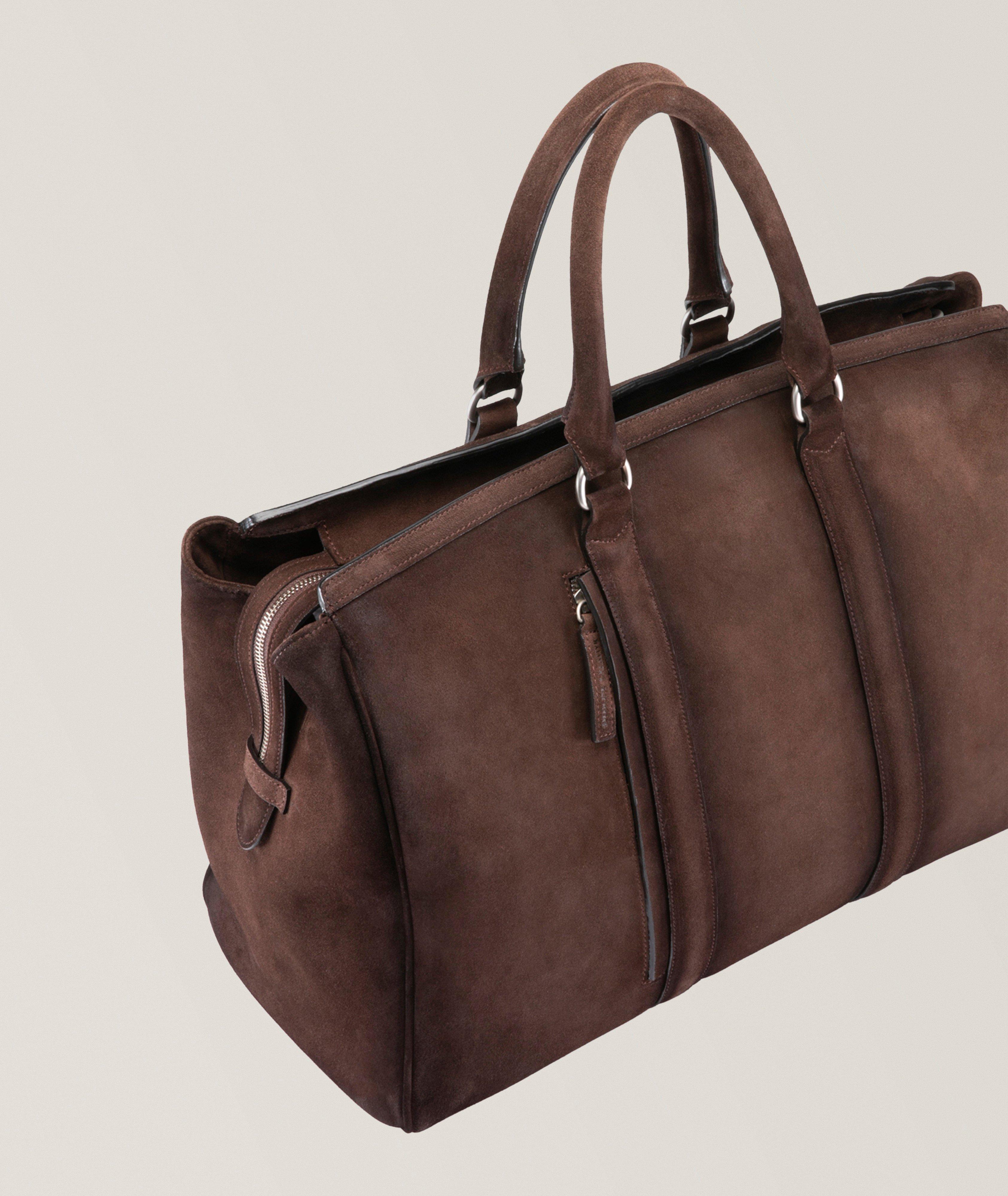 Sac de voyage Quentin en suède vieilli image 3