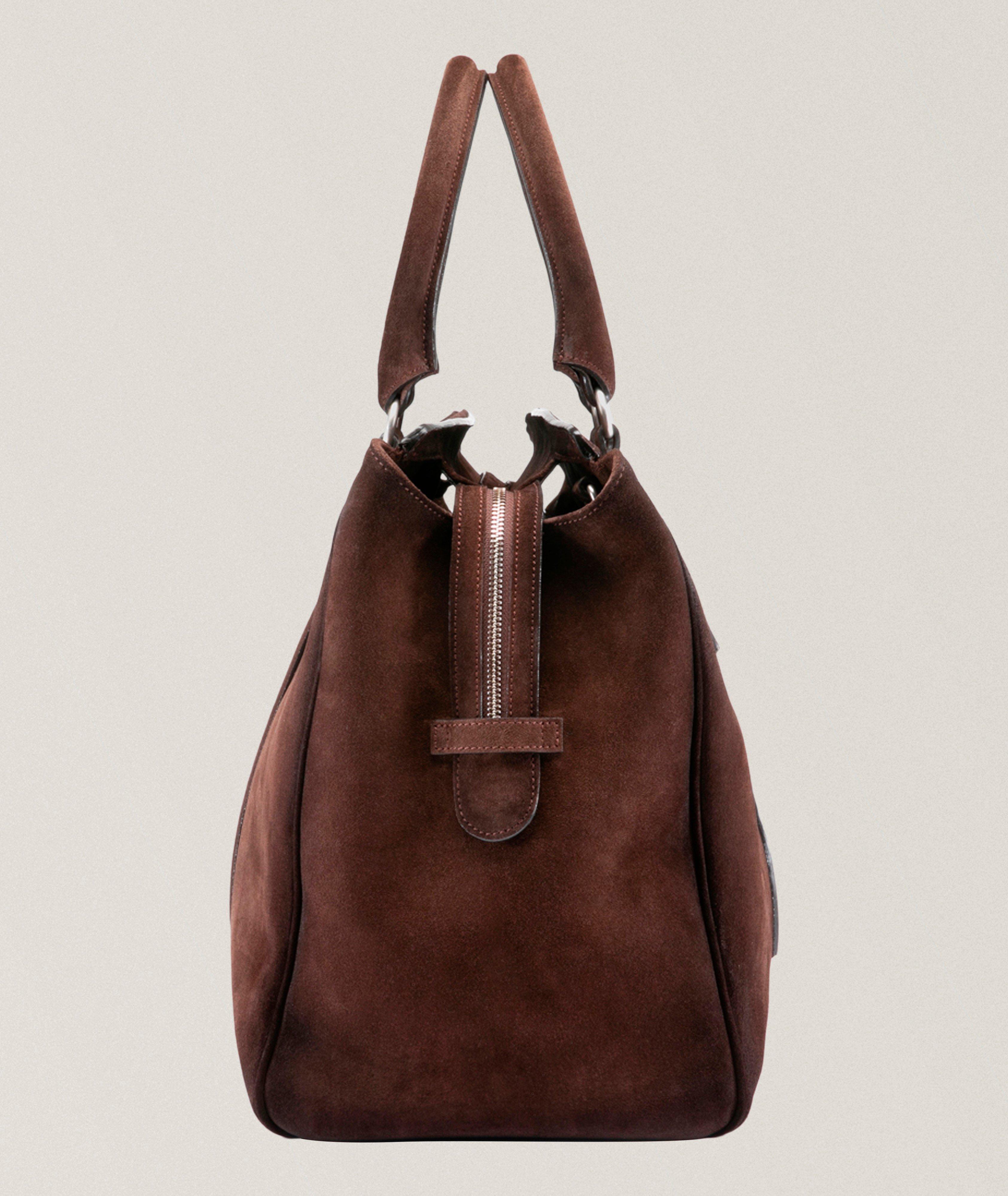 Sac de voyage Quentin en suède vieilli image 4