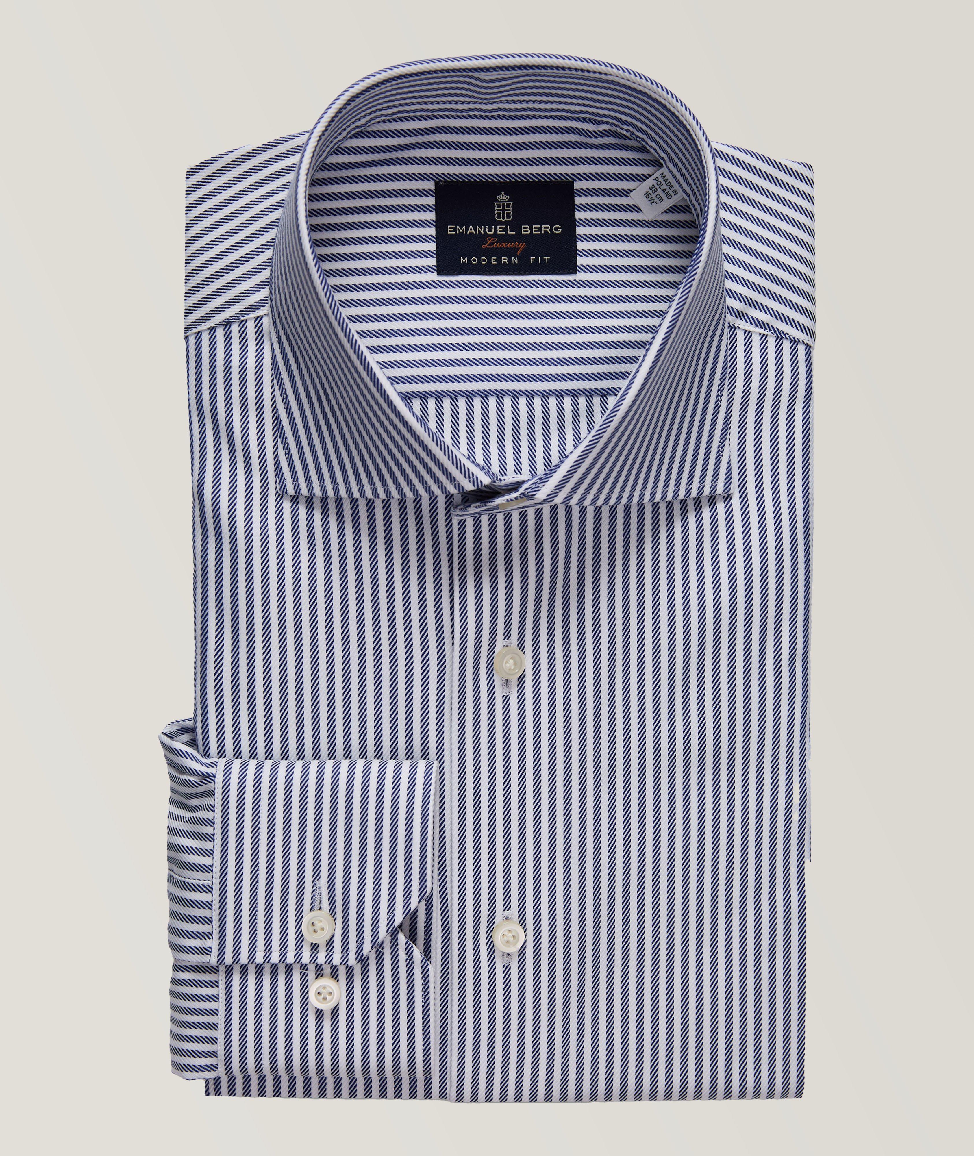 Premium Luxury Striped Yoga Dress Shirt image 0