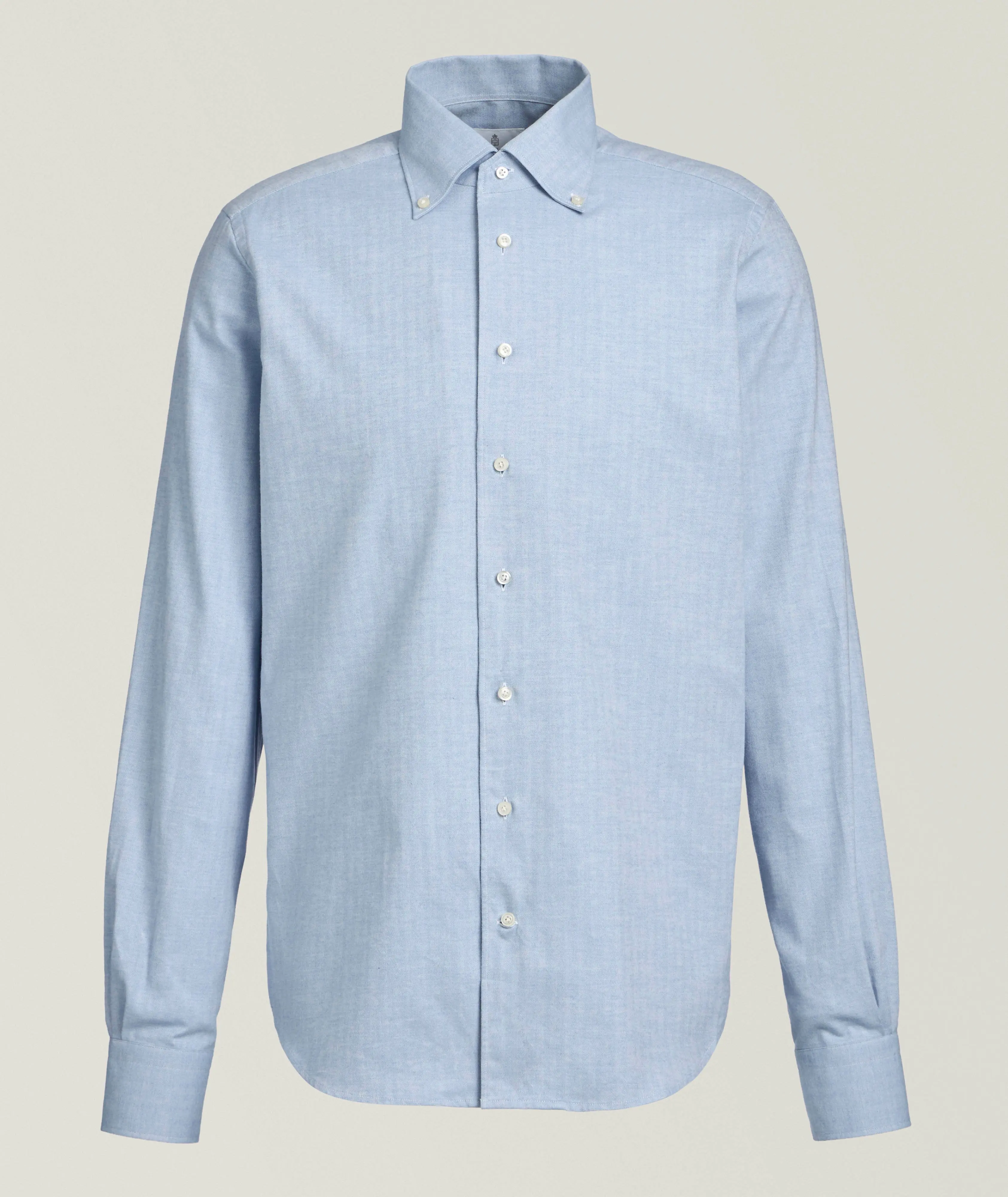 Emanuel Berg Bellagio Herringbone Luxe Flannel Shirt