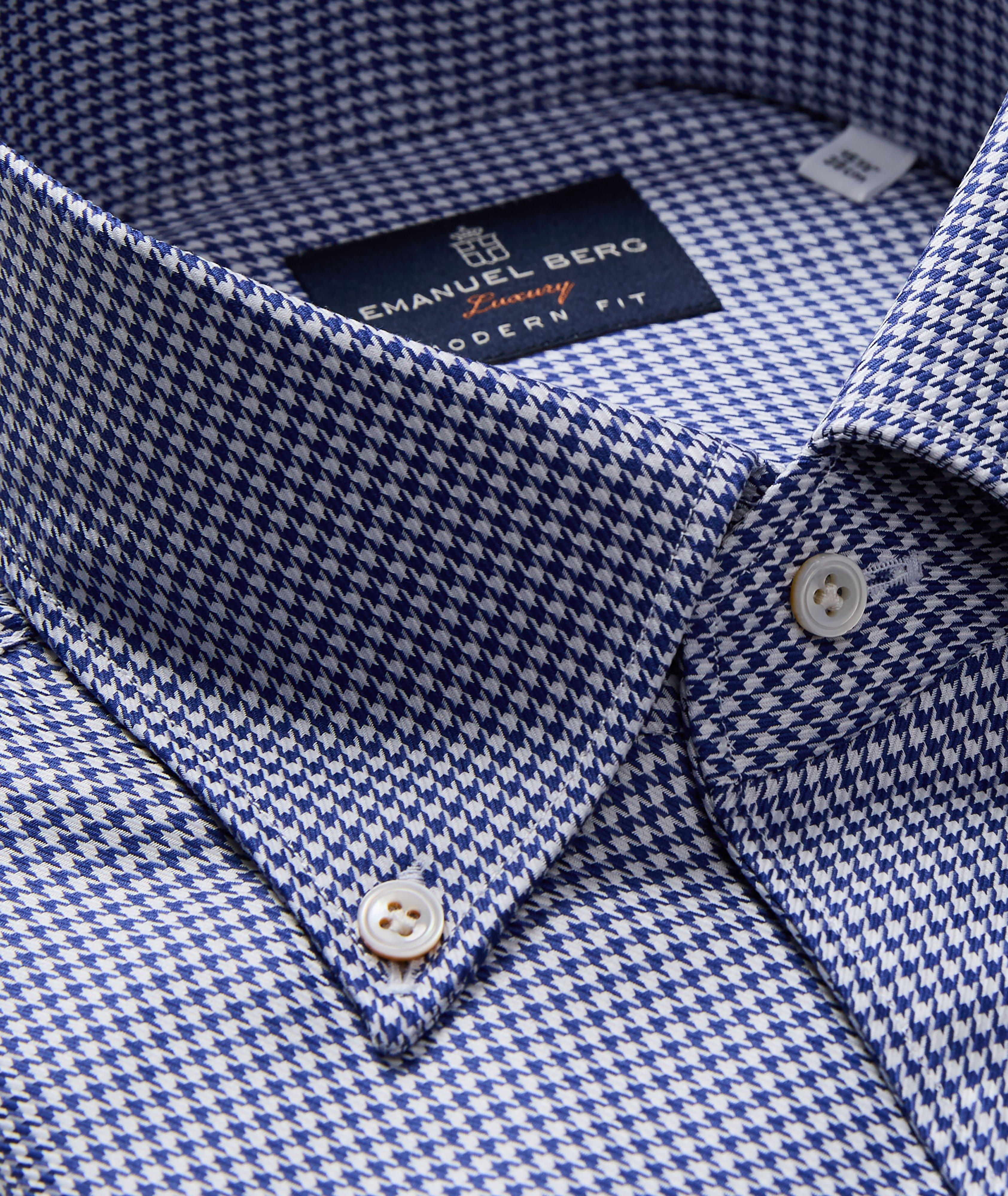 Chemise habillée en twill à pied-de-poule image 1