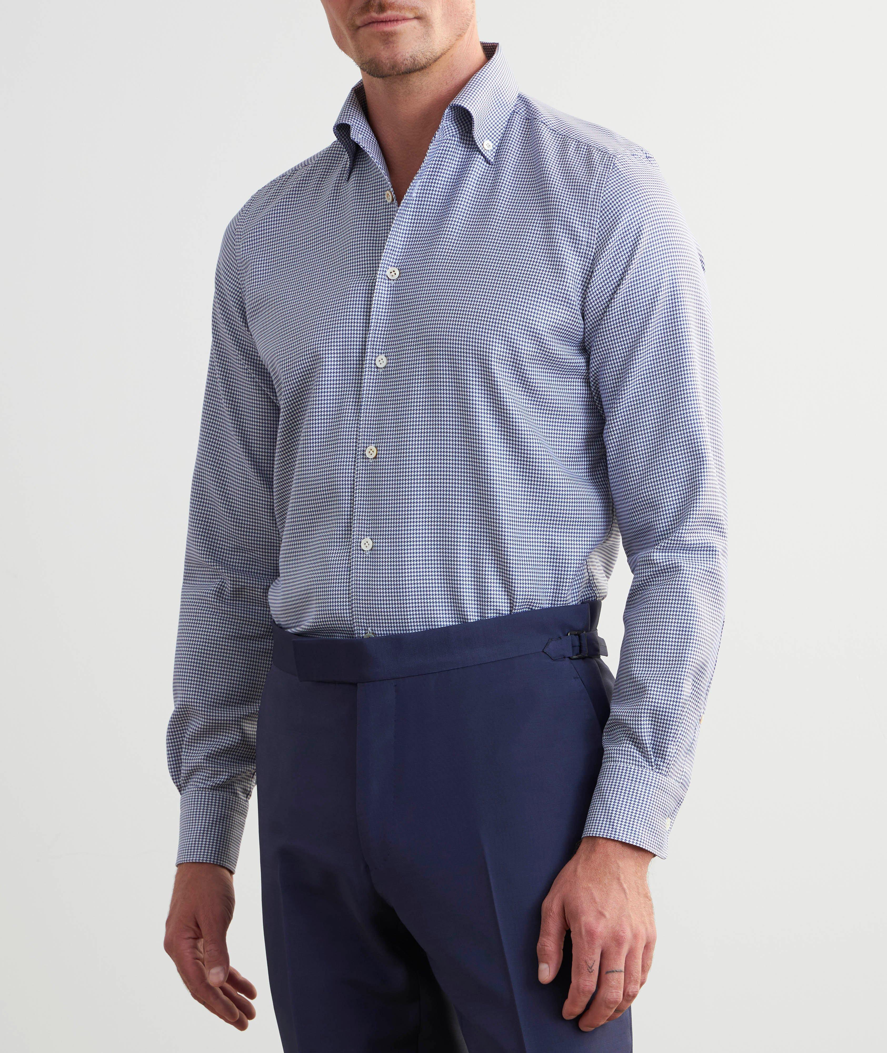 Chemise habillée en twill à pied-de-poule image 2