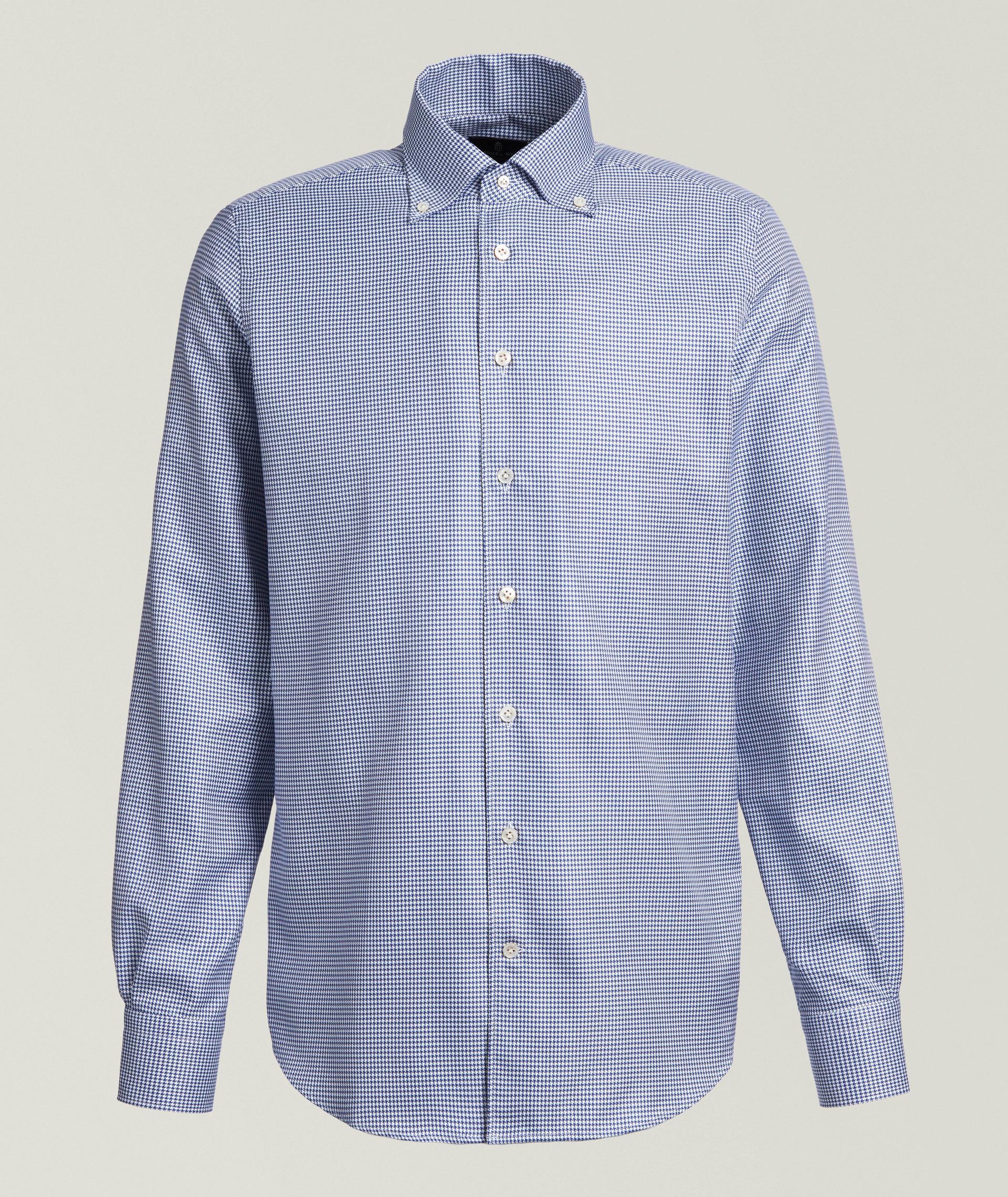 Premium Luxury Houndstooth Twill Shirt  image 0