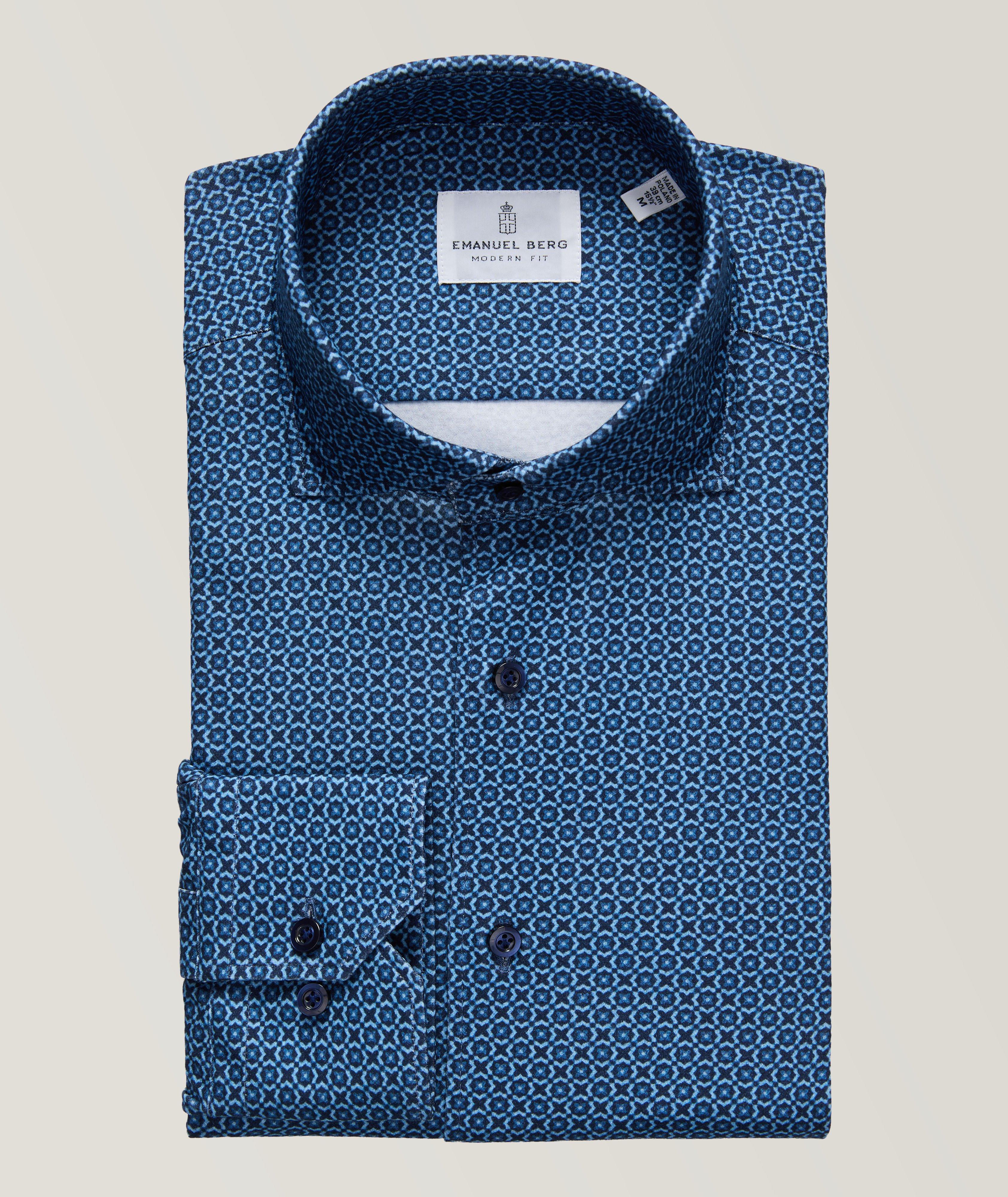 Medallion-Print 4Flex Dress Shirt image 0