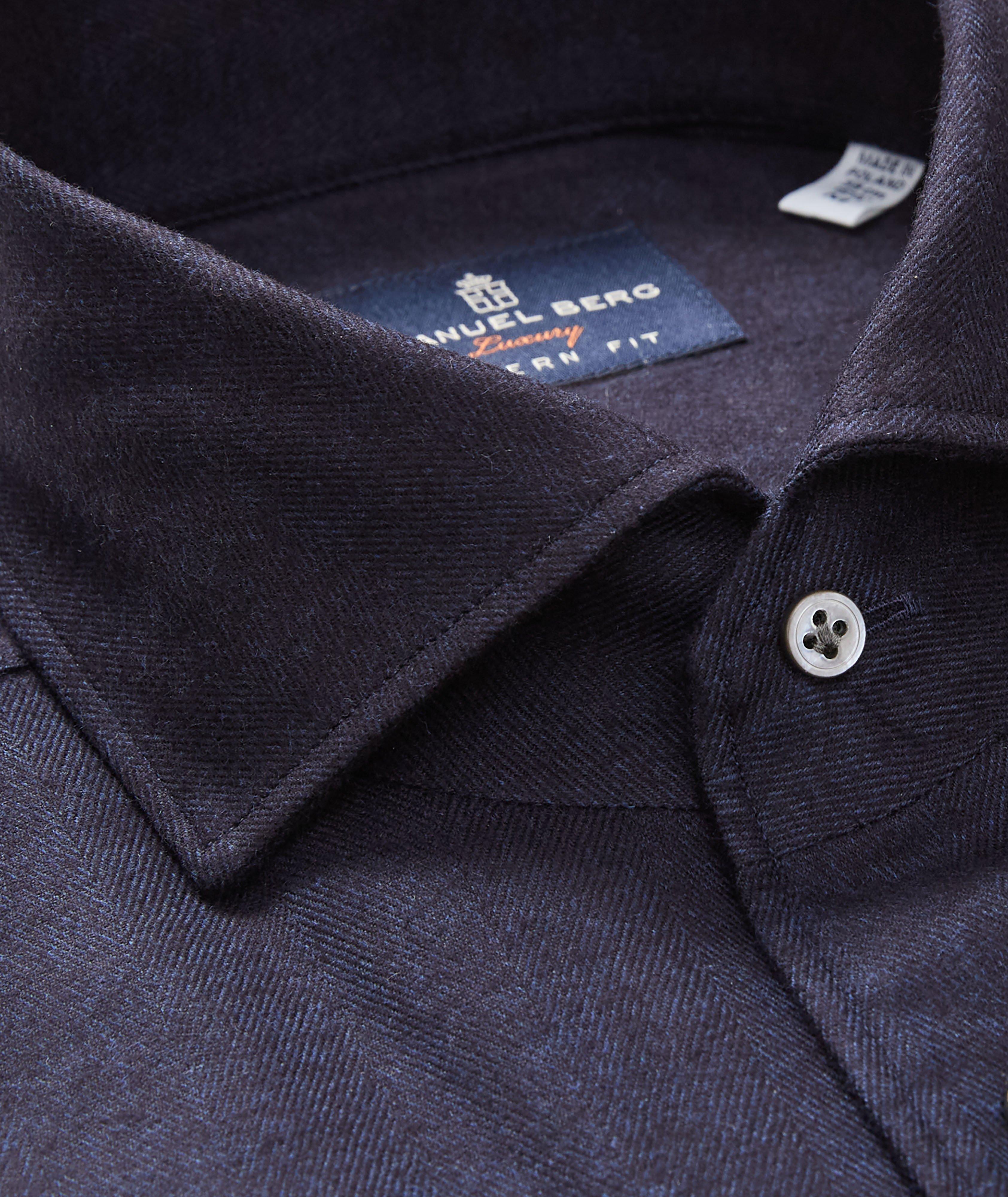 Byron Herringbone 4Flex Stretch Dress Shirt  image 1