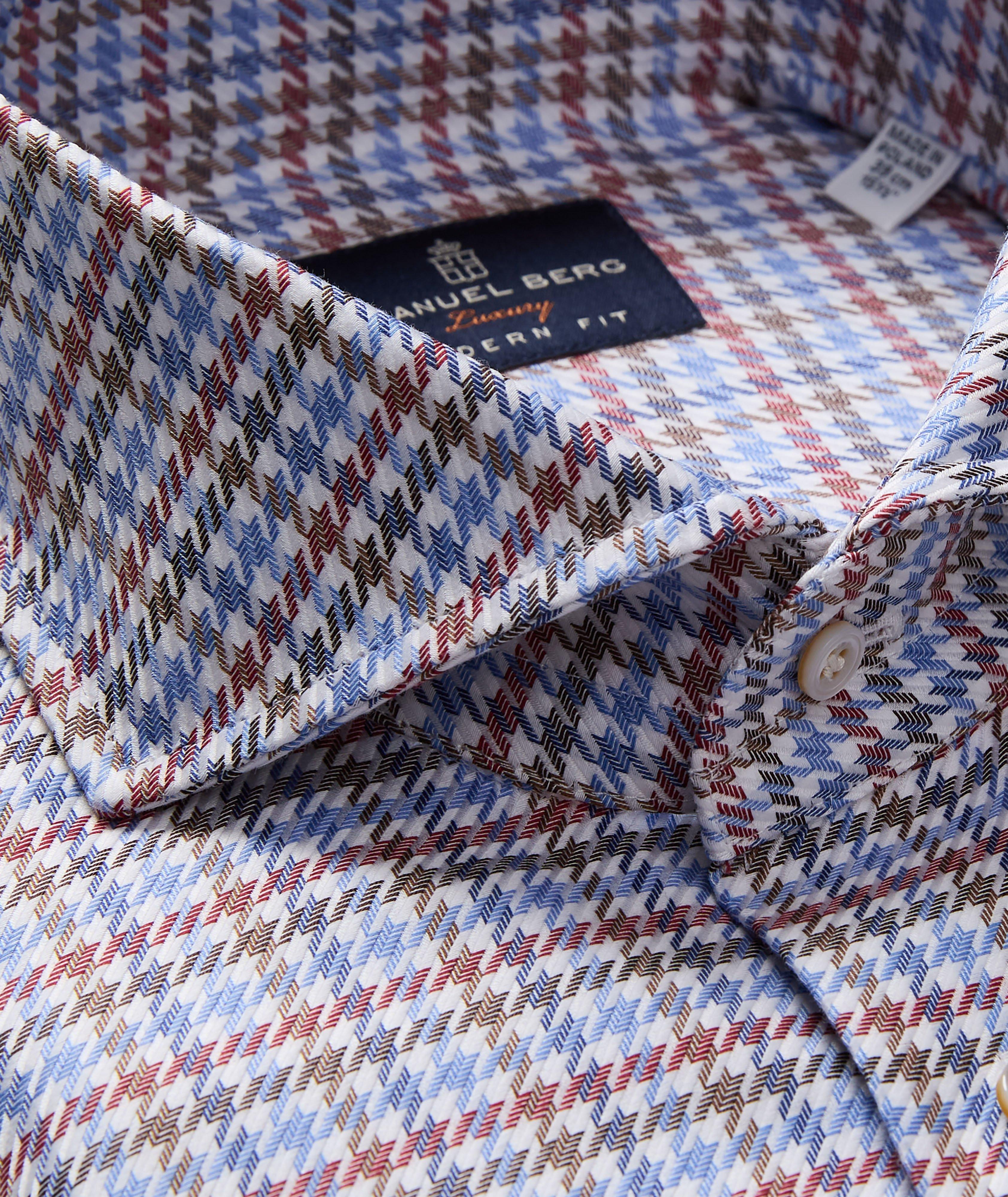 Chemise habillée en twill à pied-de-poule image 1