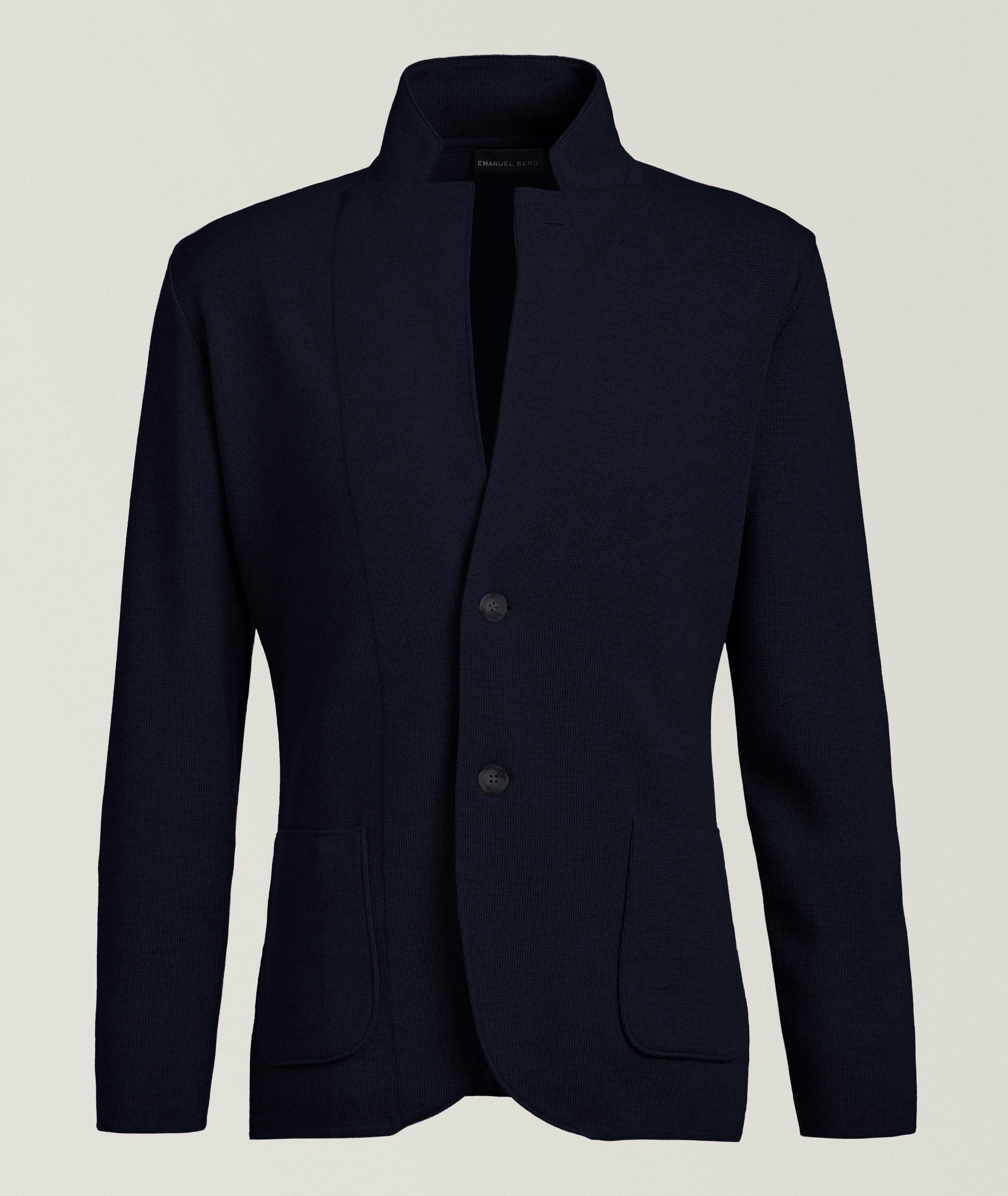 NAVY SWACKET TWO BUTTON image 0