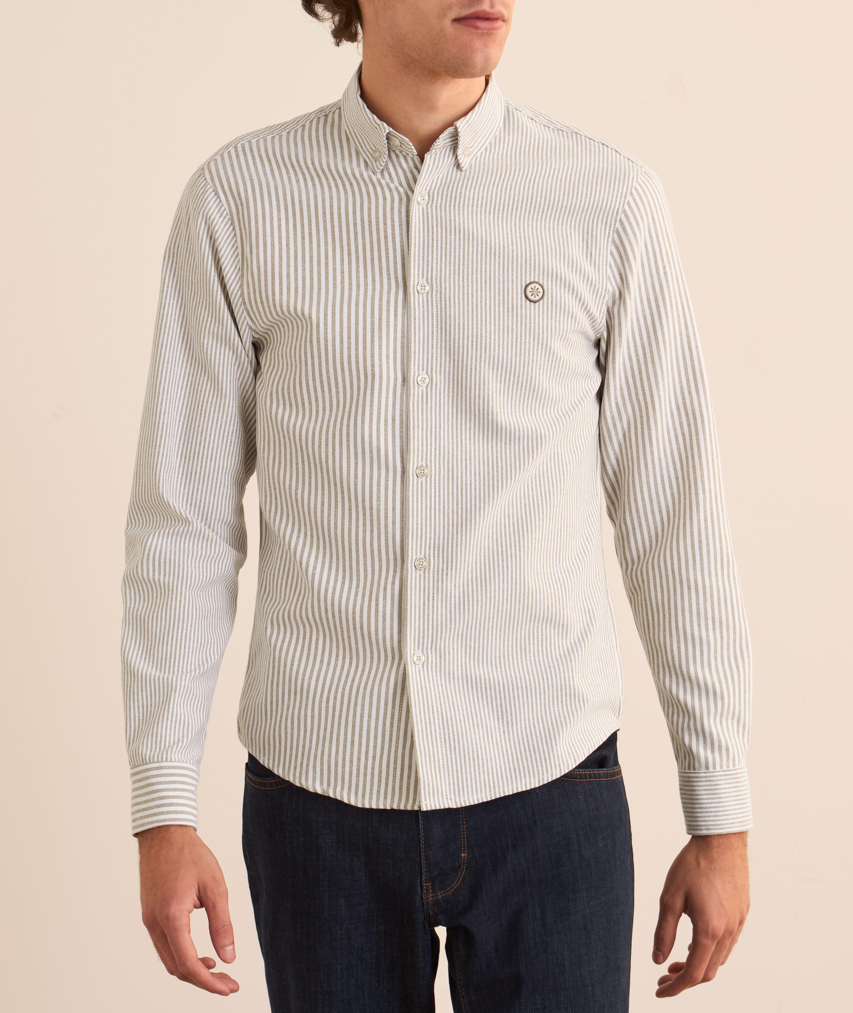 Chemise rayée en mélange de coton image 1