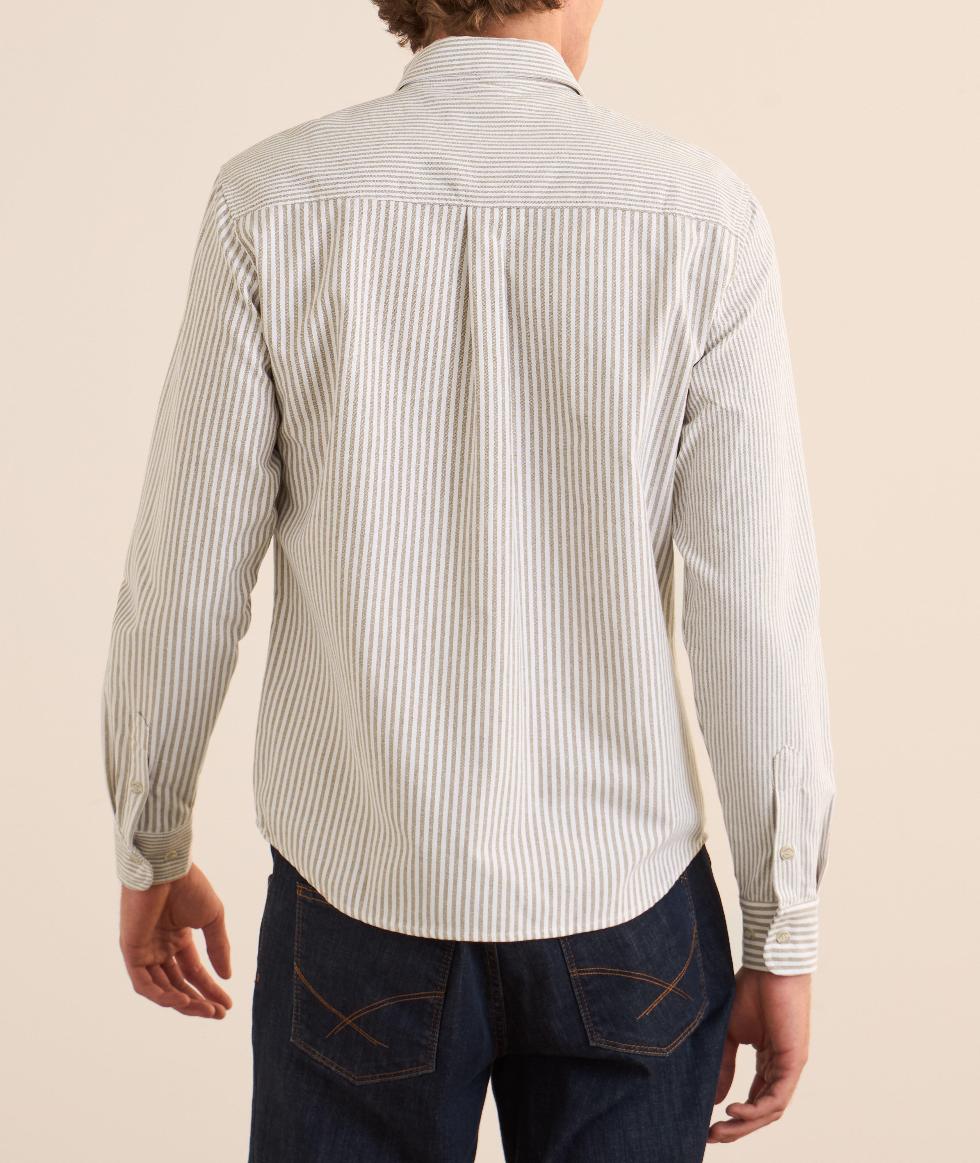 Chemise rayée en mélange de coton image 2