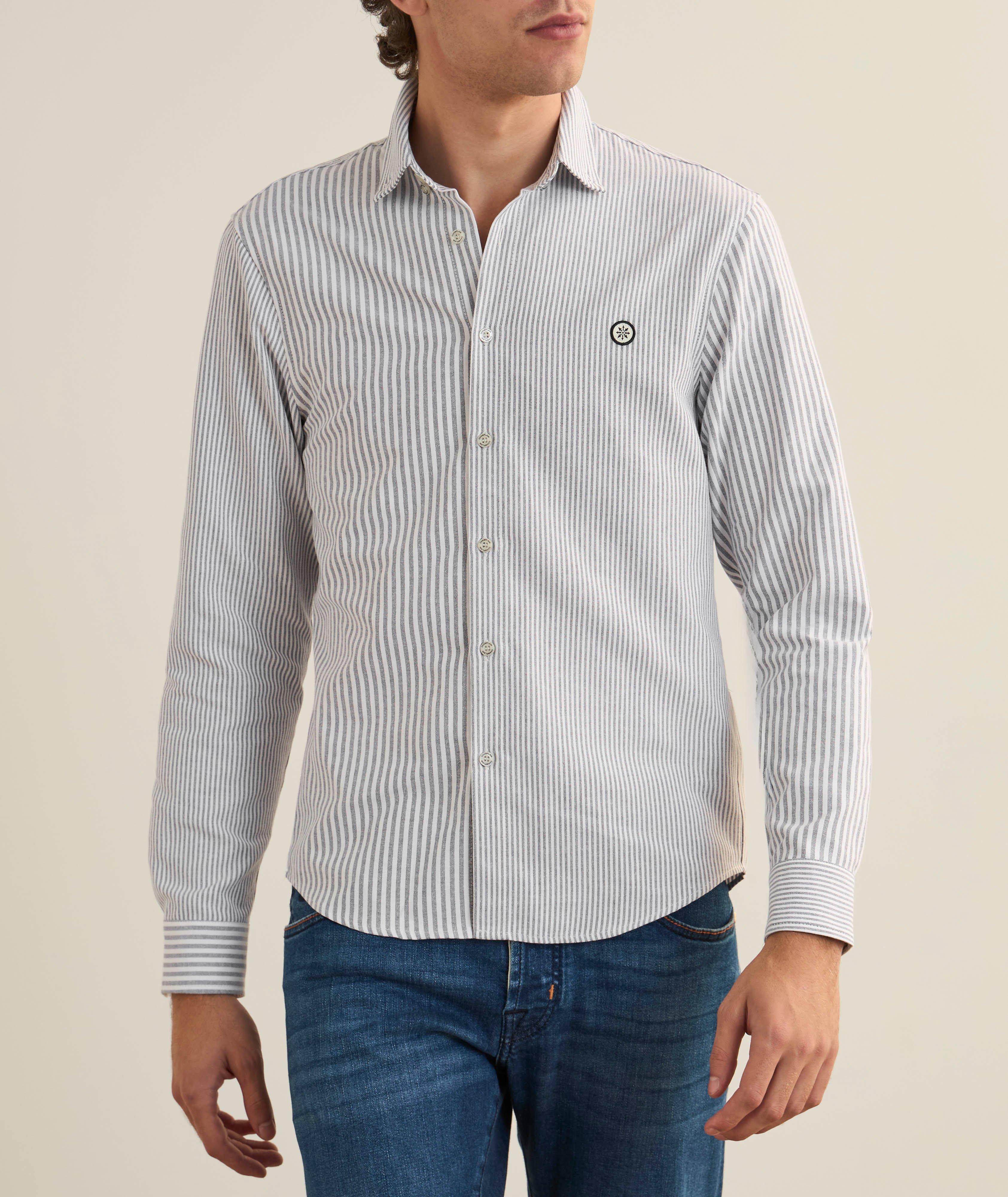 Chemise rayée en mélange de coton image 1