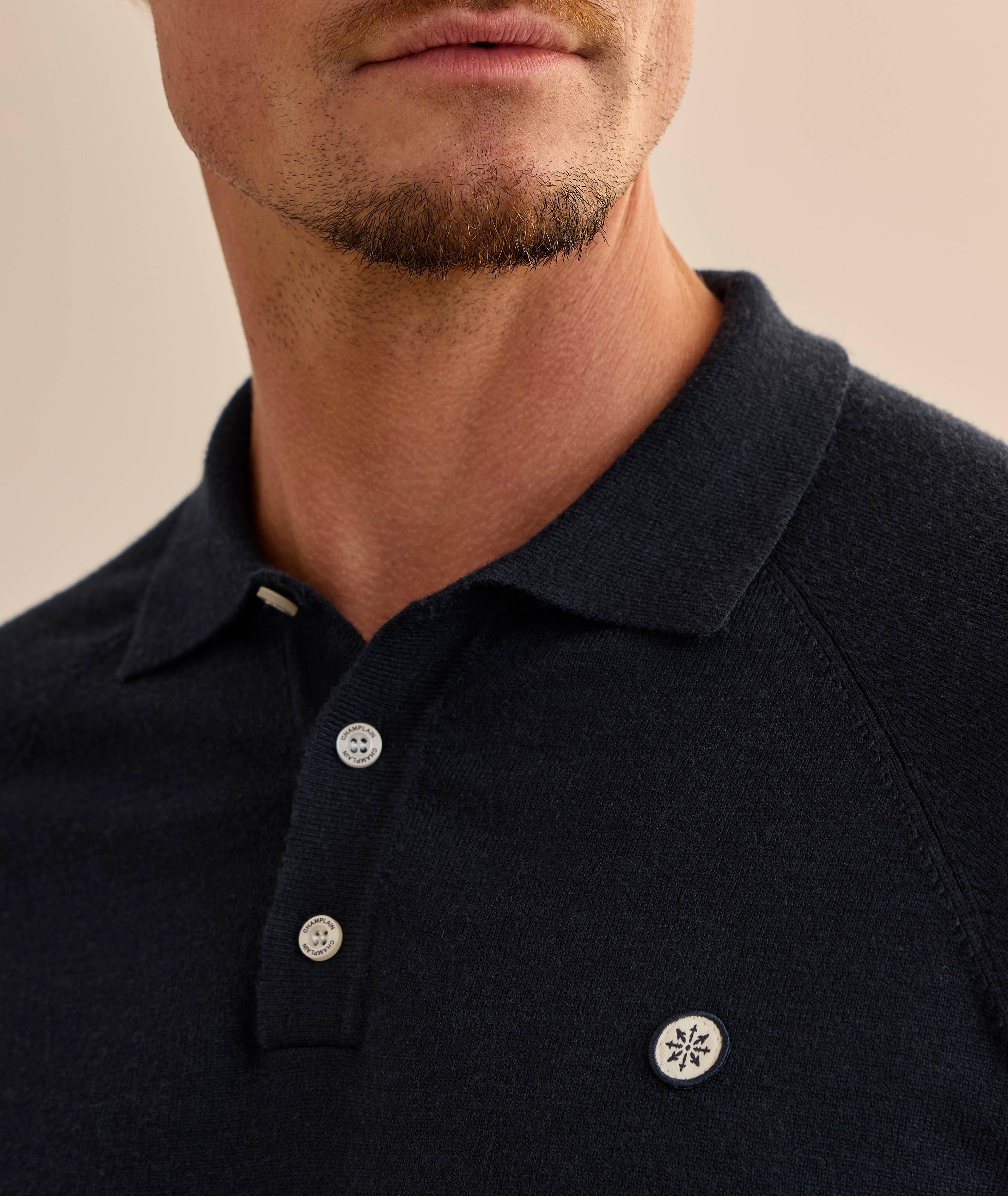 Raglan Long-Sleeve Polo  image 3