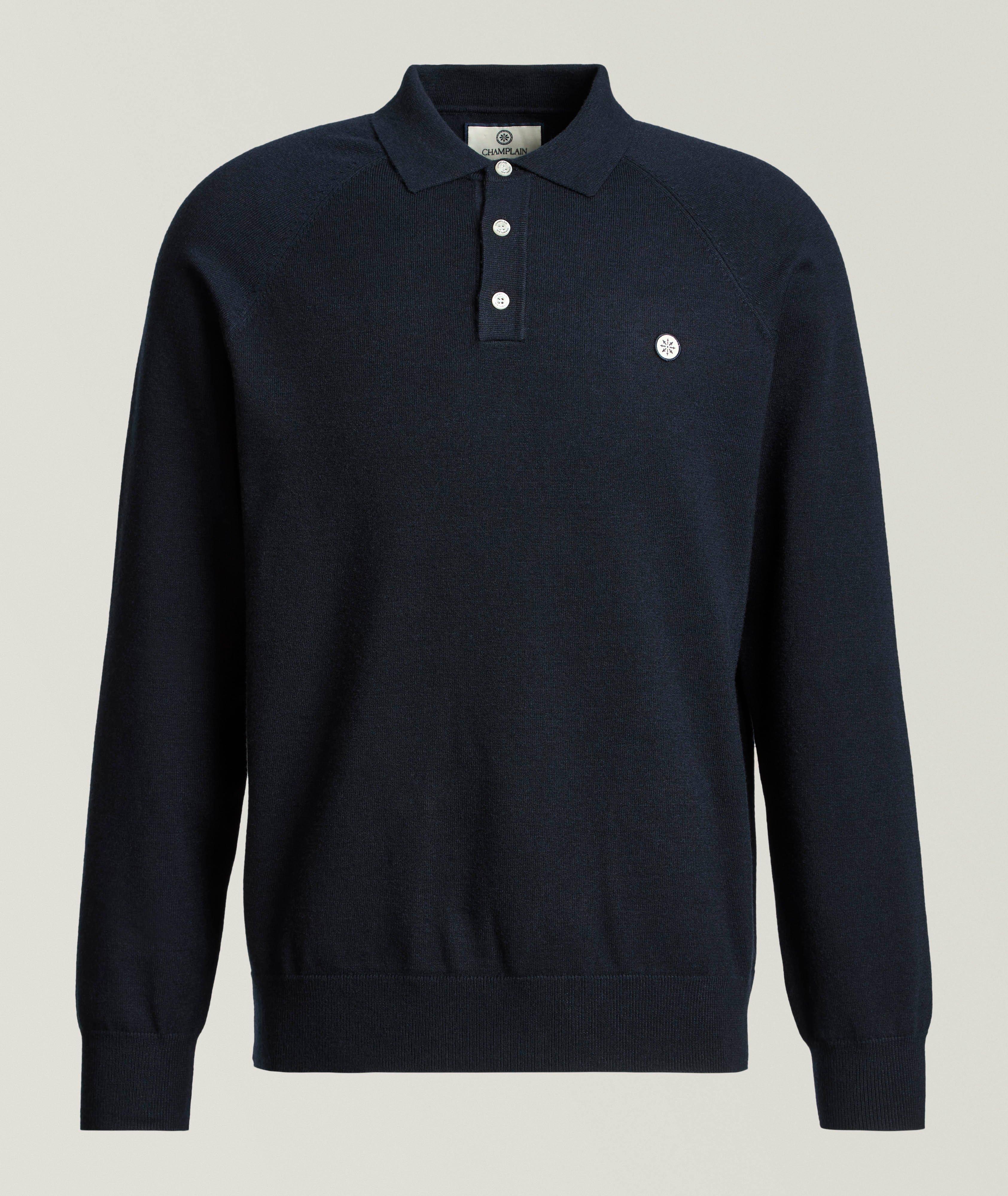 Raglan Long-Sleeve Polo  image 0