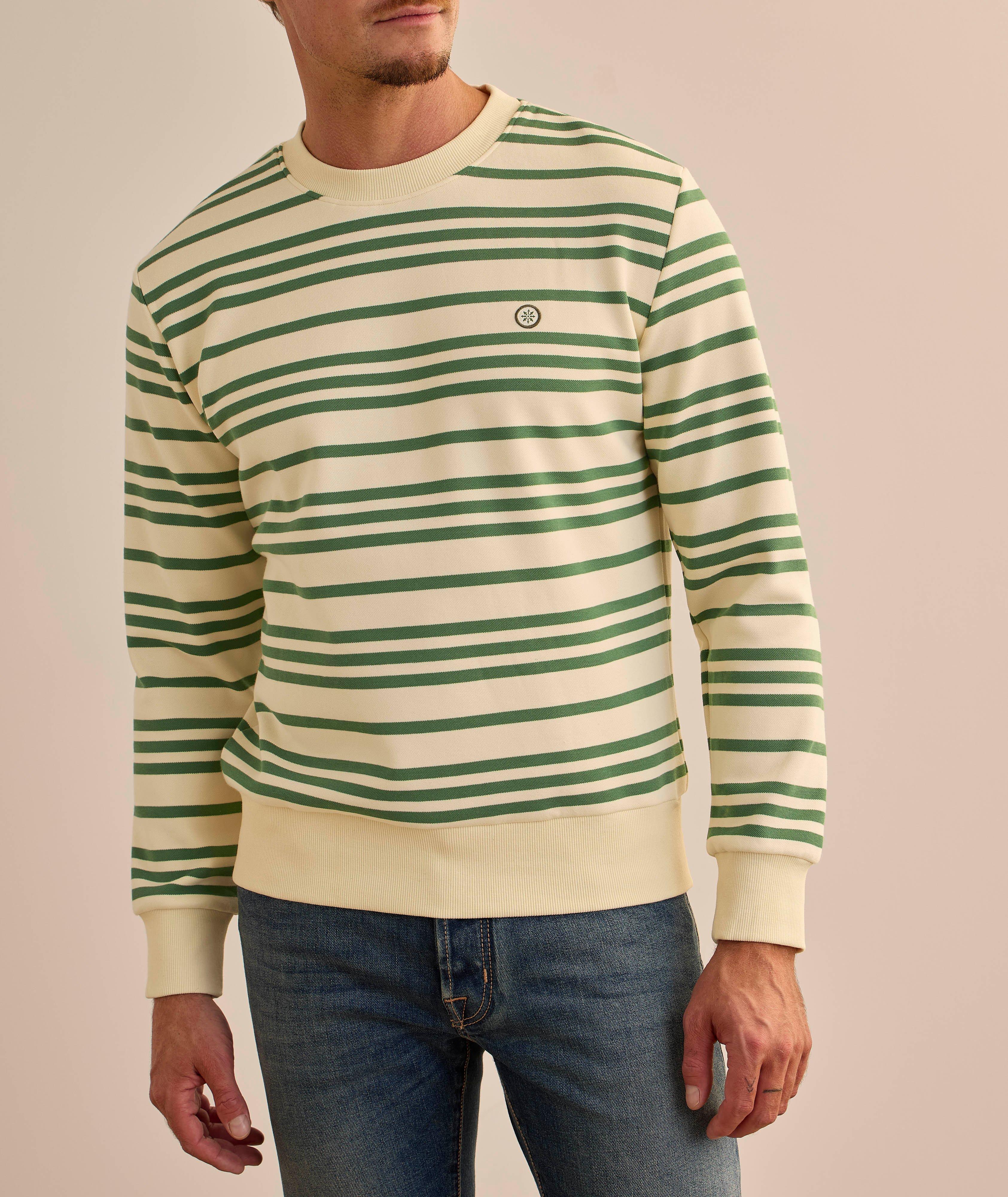 Striped Crewneck Sweater image 1
