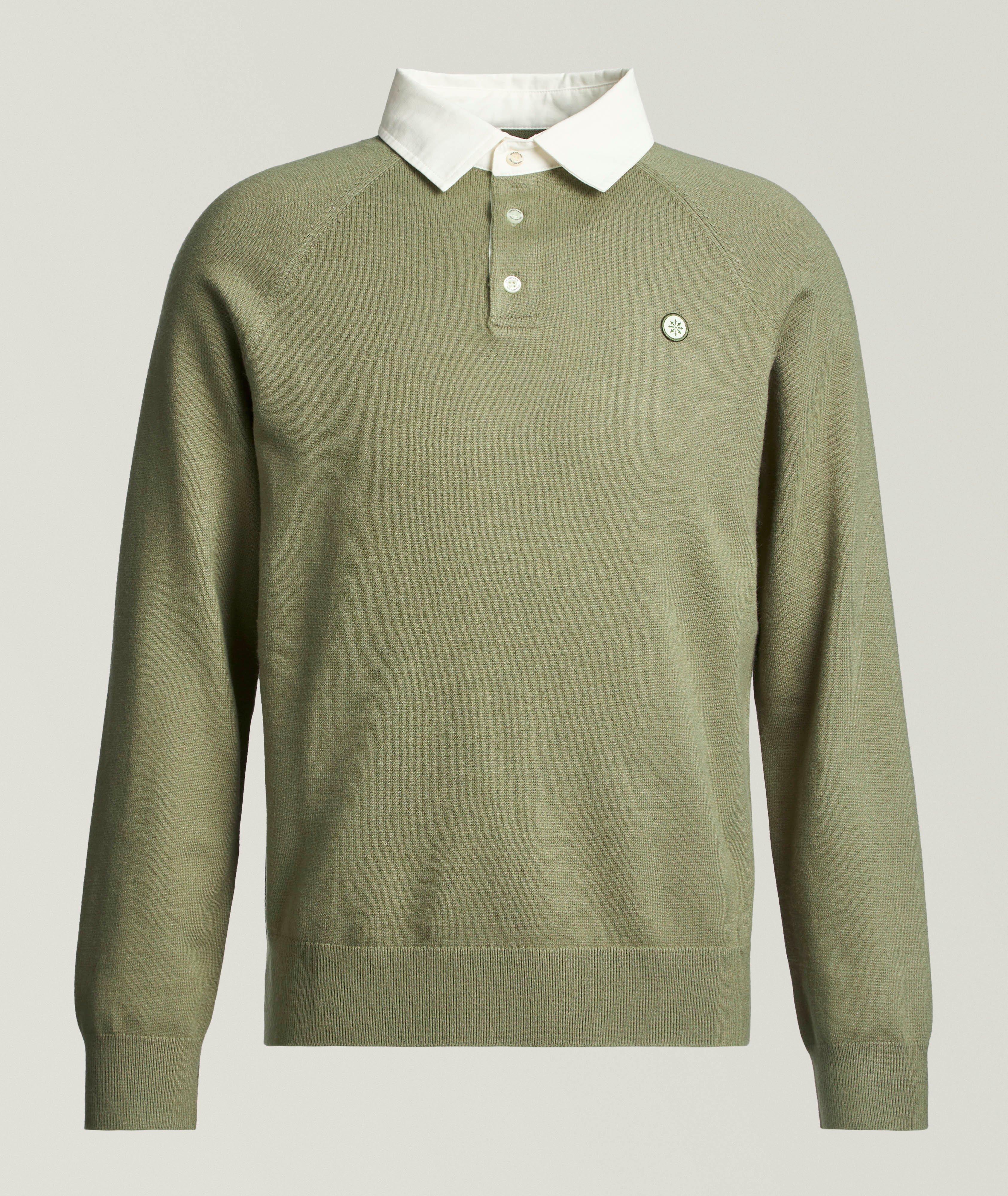 Raglan Long-Sleeve Polo  image 0