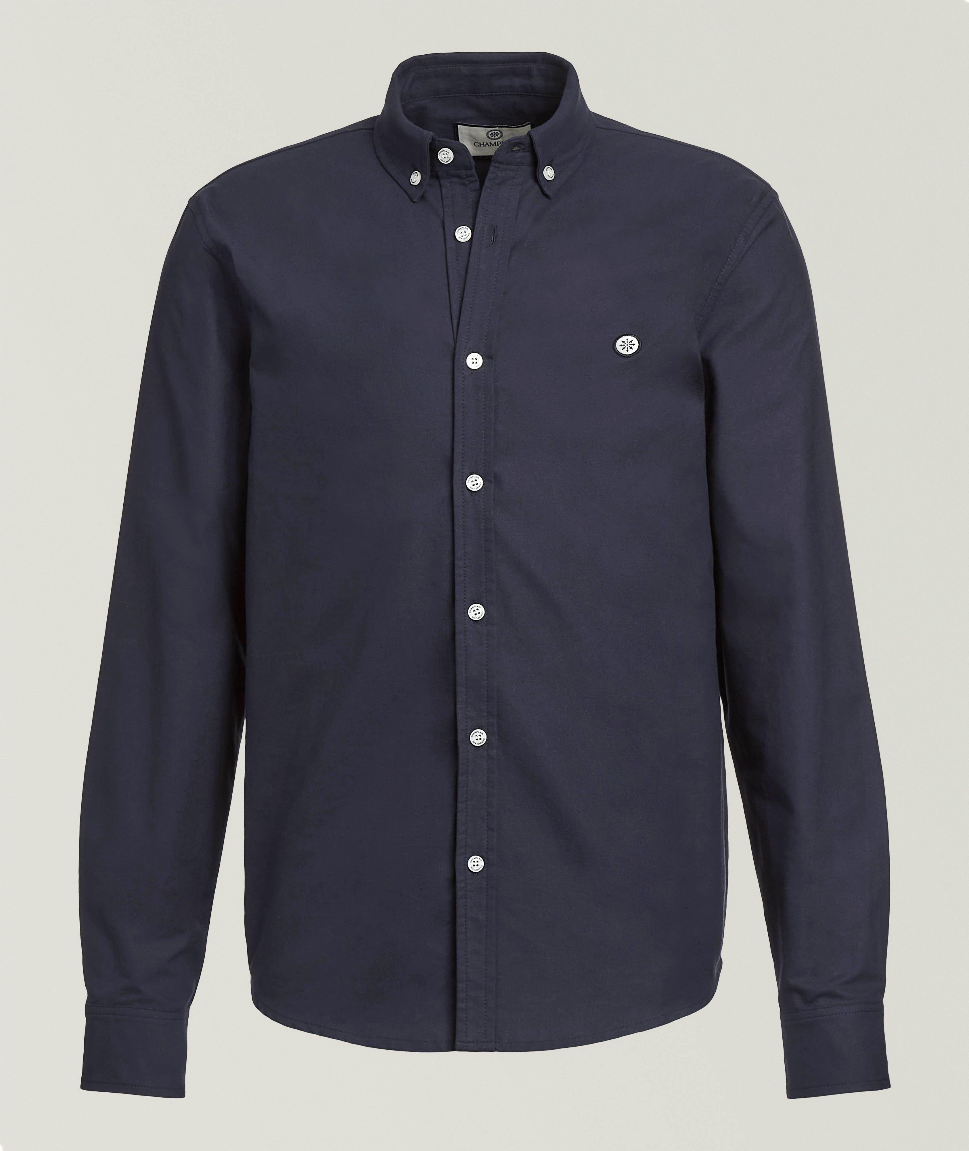 Basketweave Cotton Oxford Shirt image 0