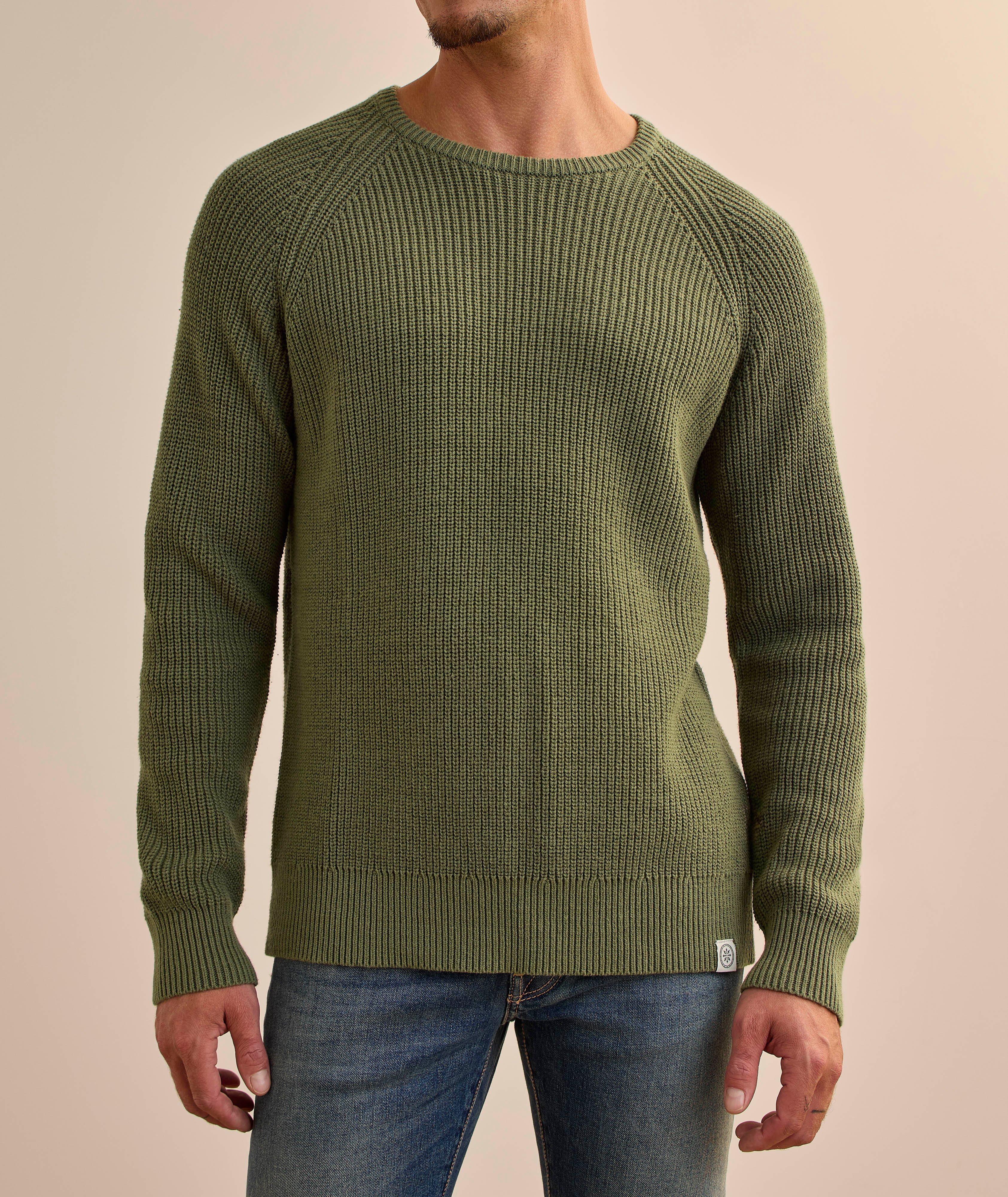 Pull pêcheur raglan en mélange de coton image 1