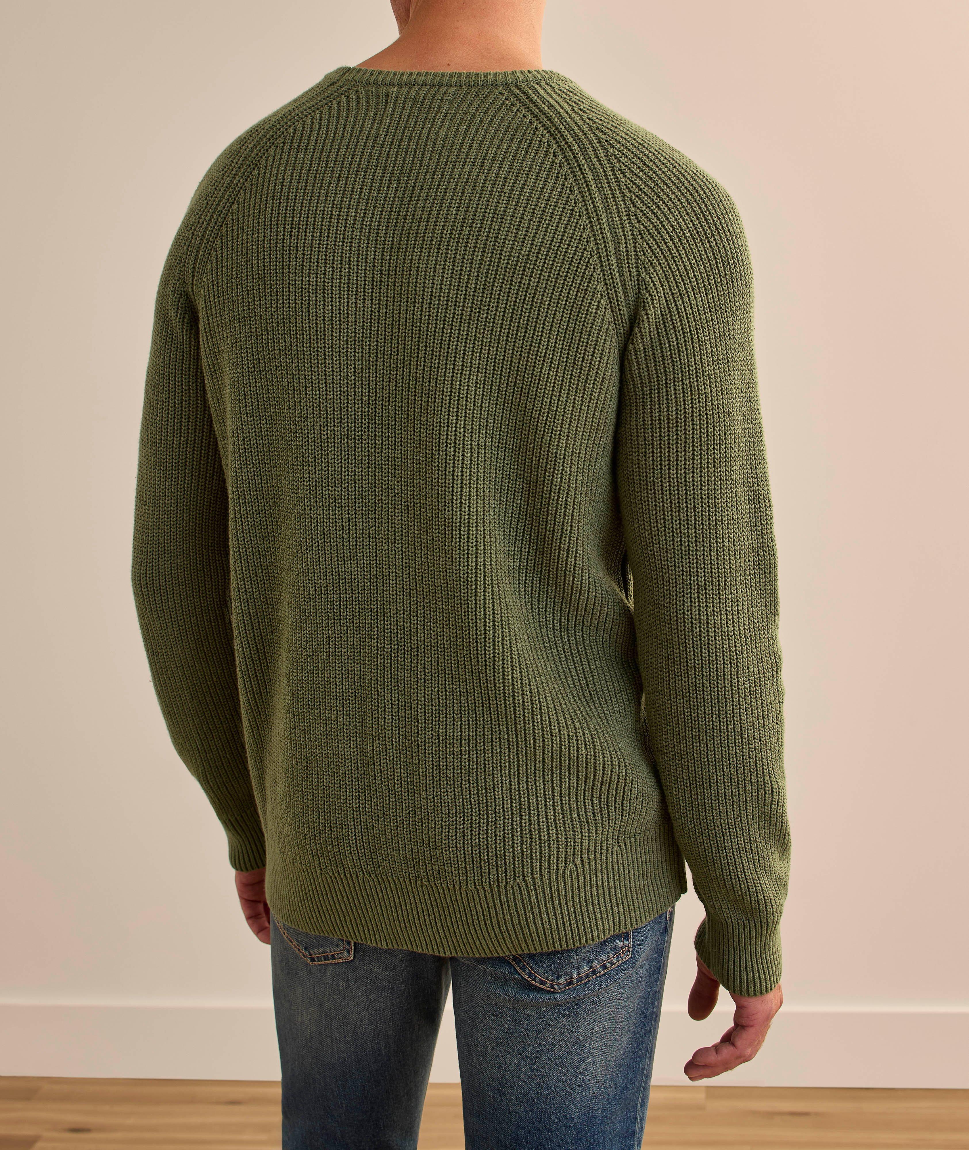 Pull pêcheur raglan en mélange de coton image 2