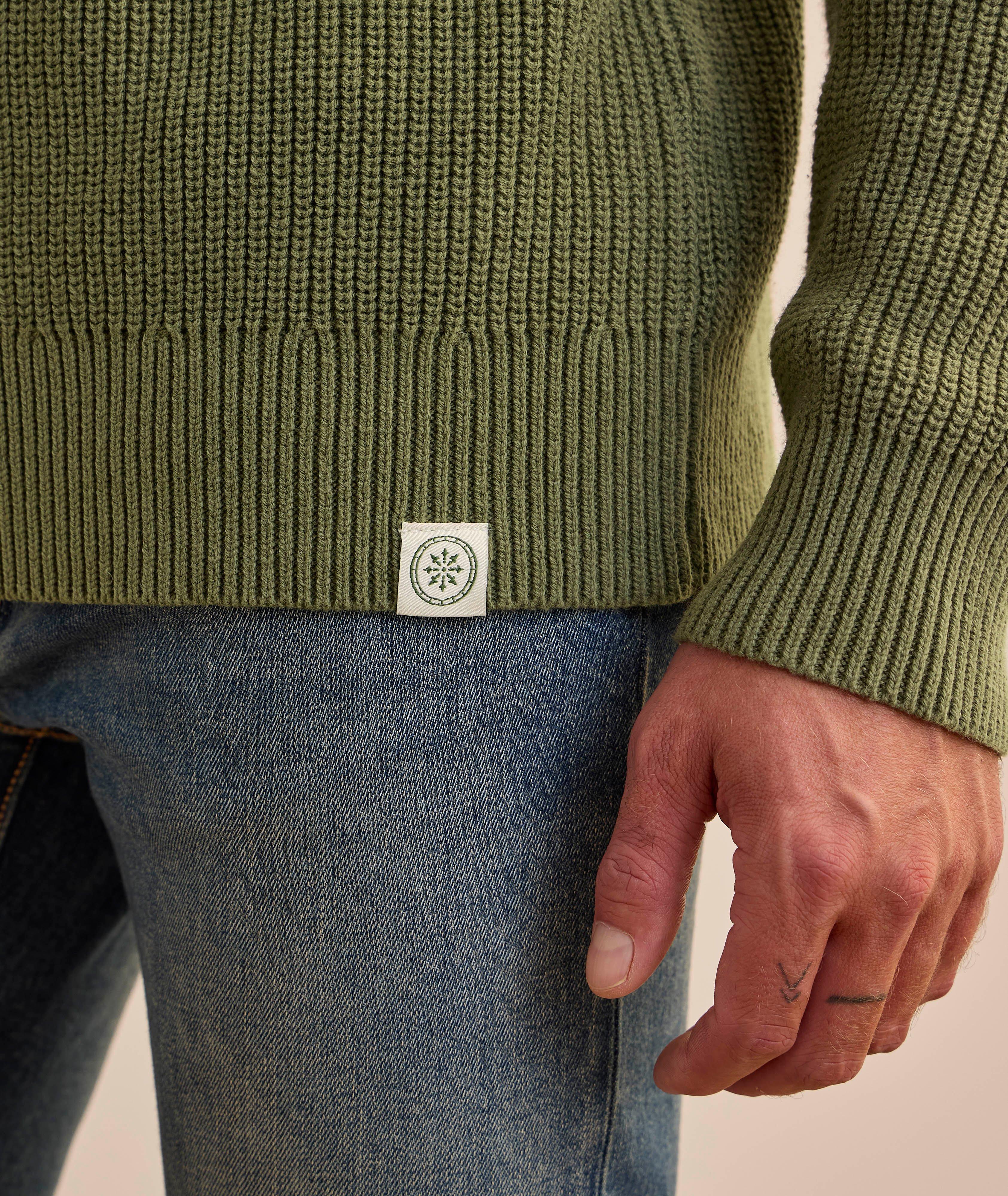 Pull pêcheur raglan en mélange de coton image 4