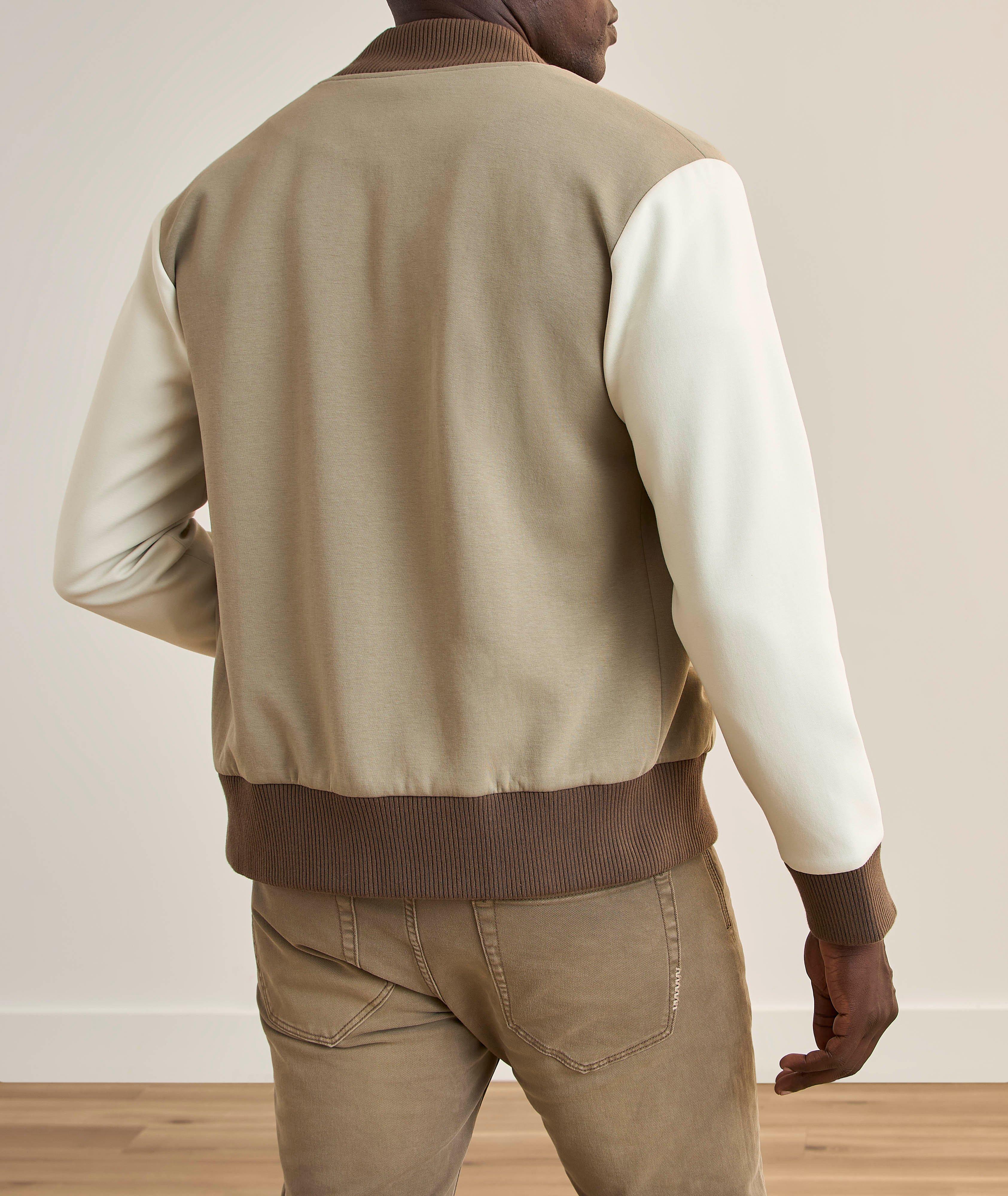Stretch Knit Varsity Jacket image 2