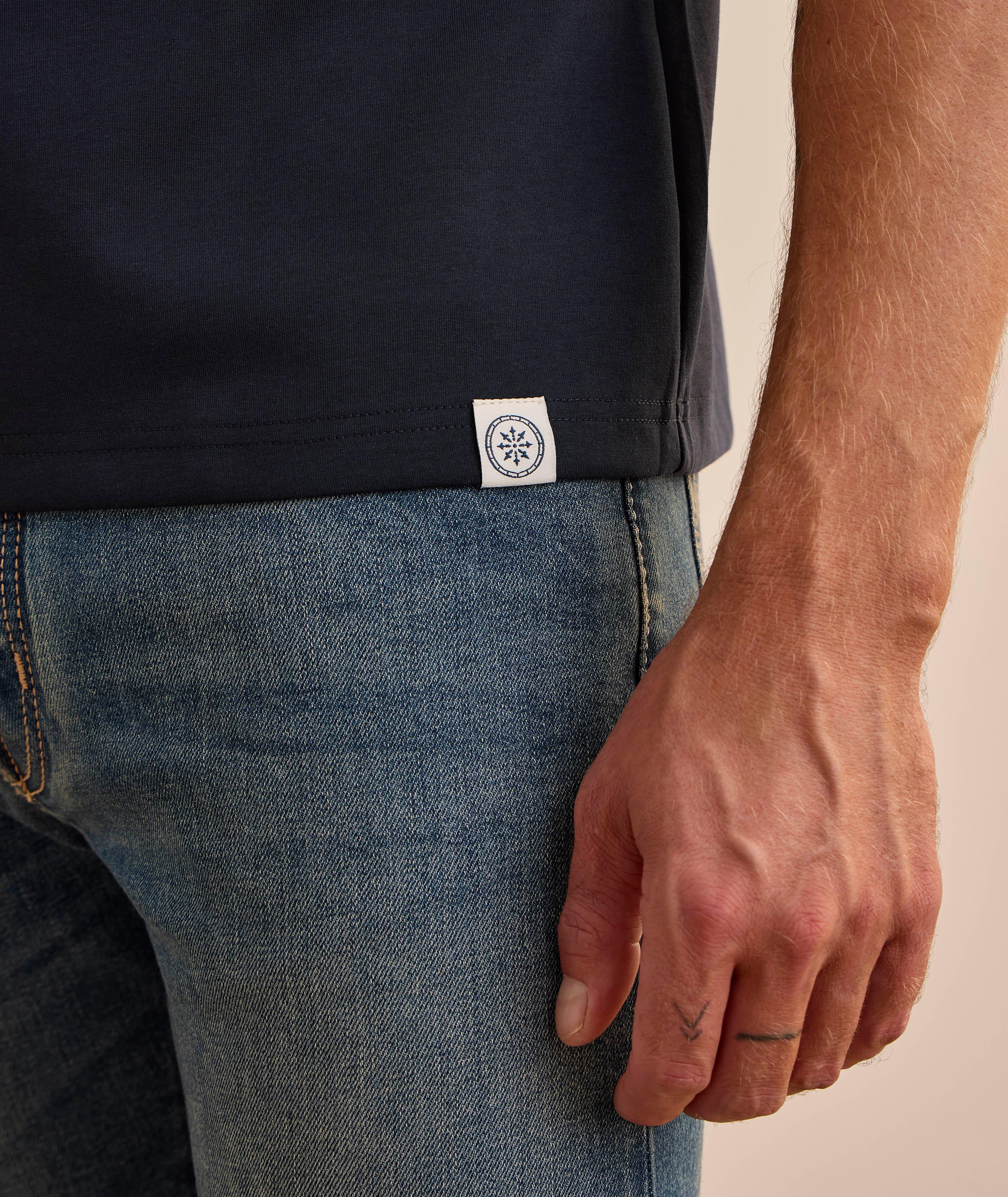 Cotton-Blend Button Pocket T-Shirt image 3