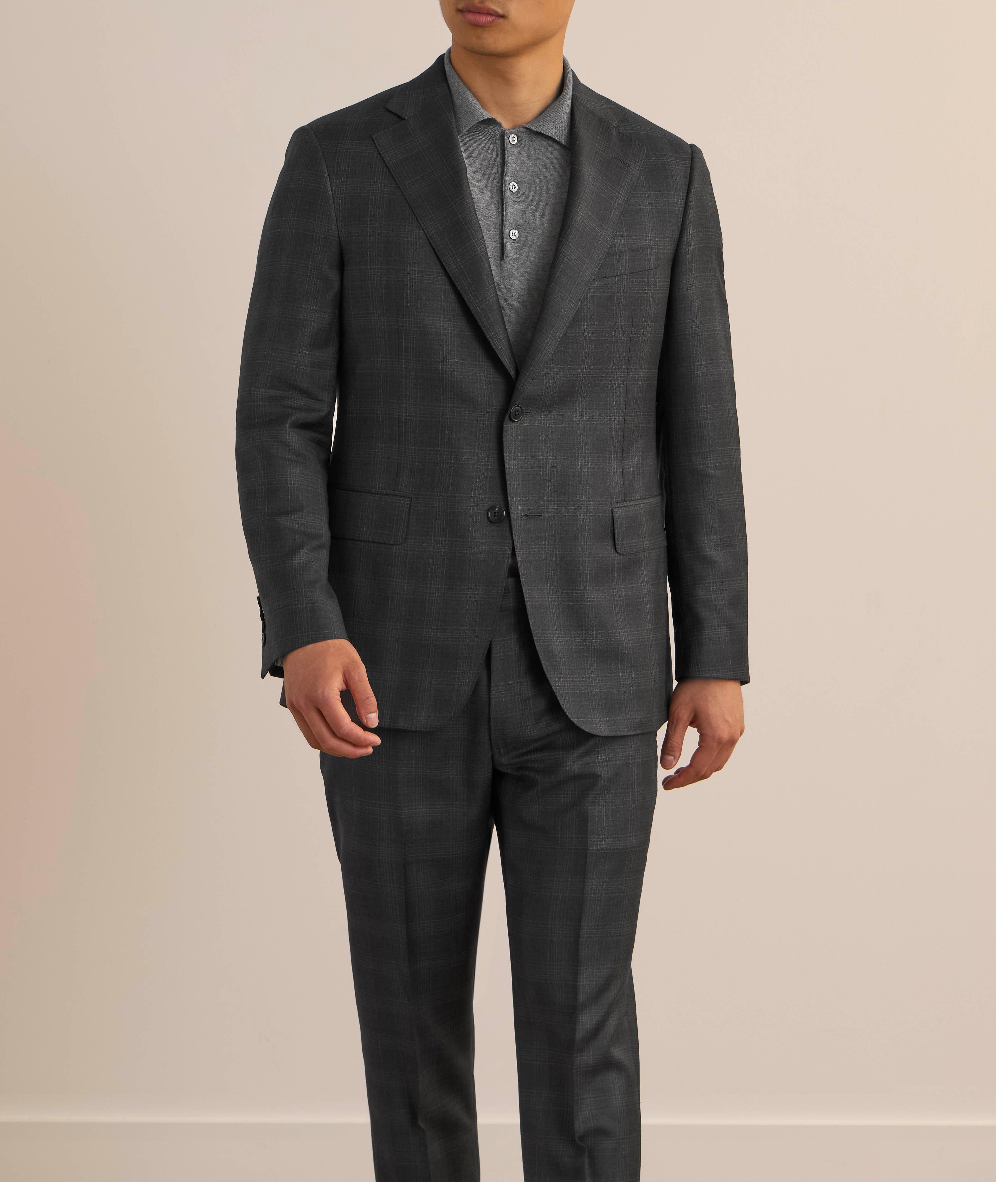 Madison Modern Plaid Wool Suit image 1