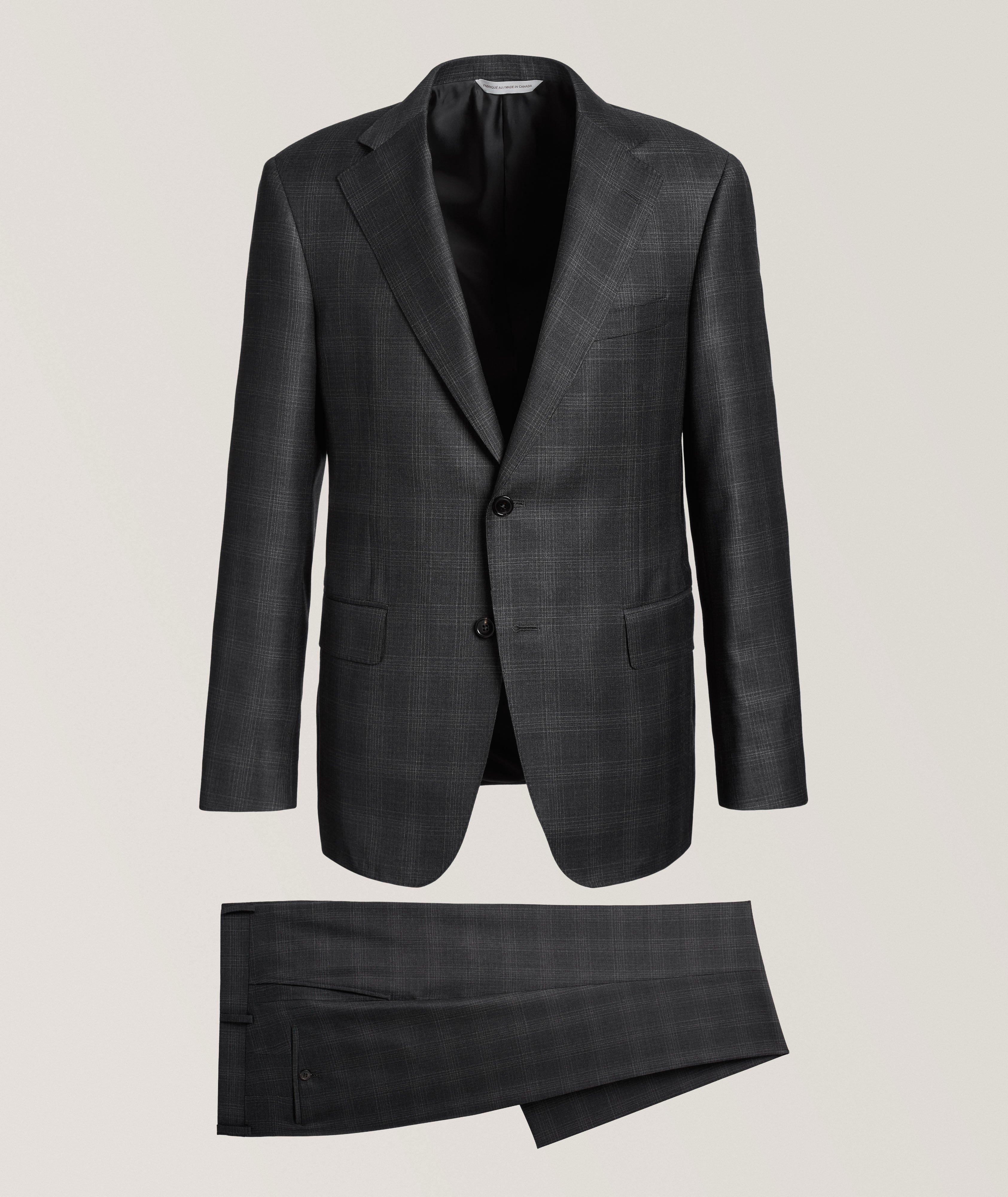 Madison Modern Plaid Wool Suit image 0