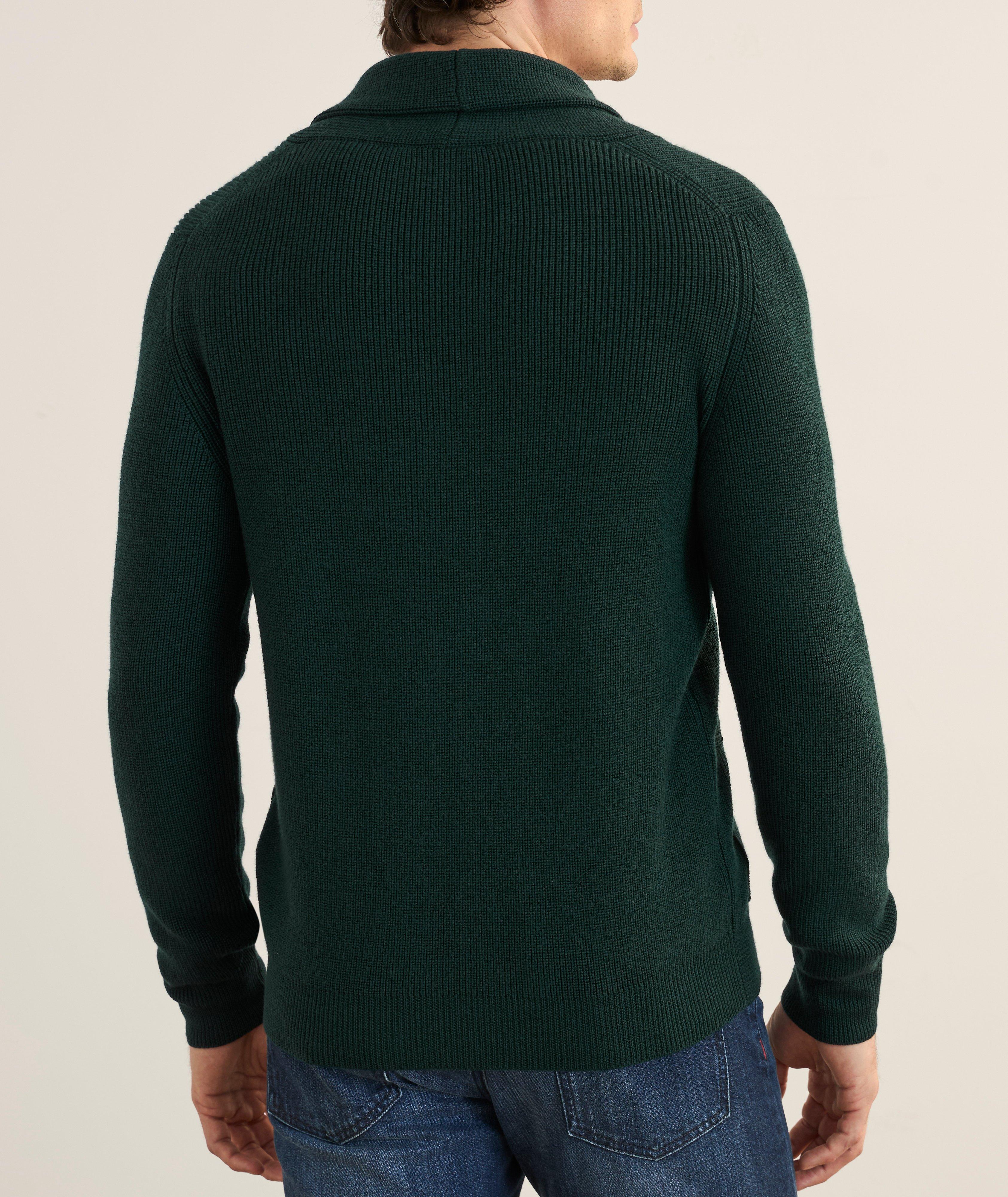 Fine Merino Wool Shawl Collar Cardigan image 2