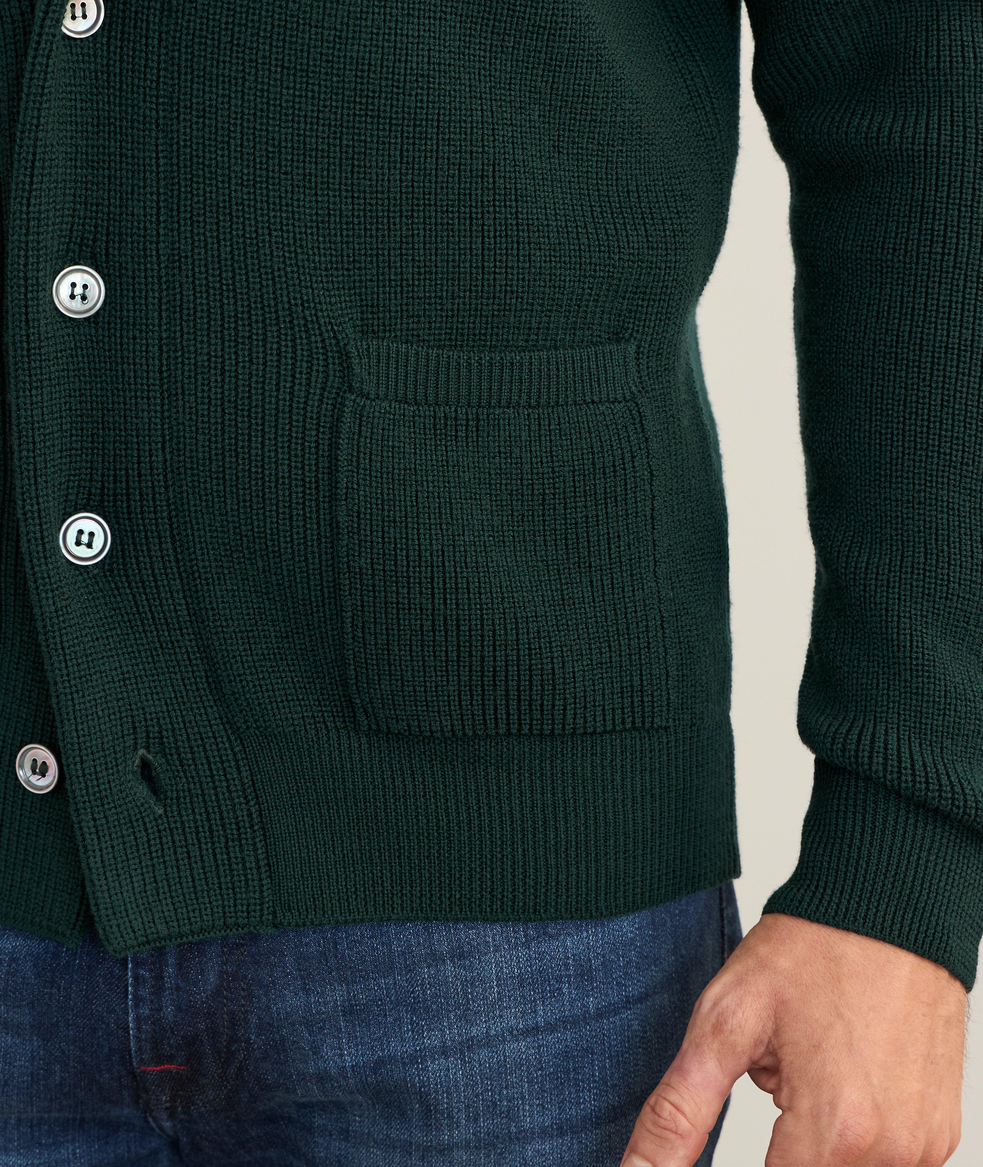 Fine Merino Wool Shawl Collar Cardigan image 4