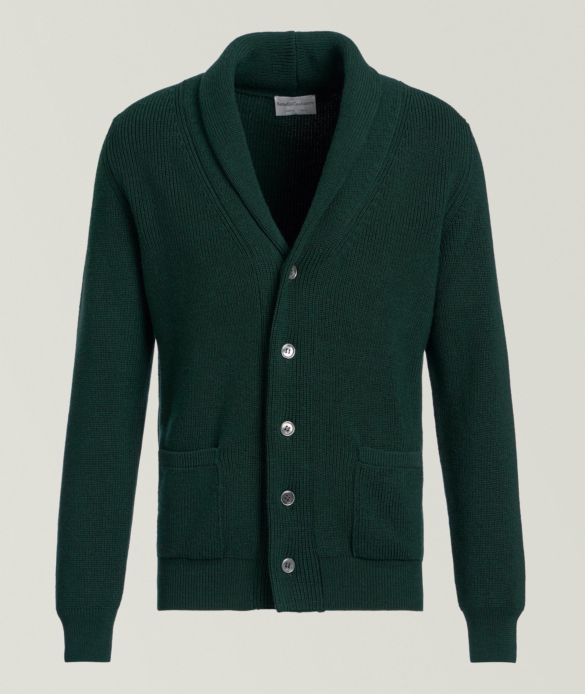 Fine Merino Wool Shawl Collar Cardigan image 0