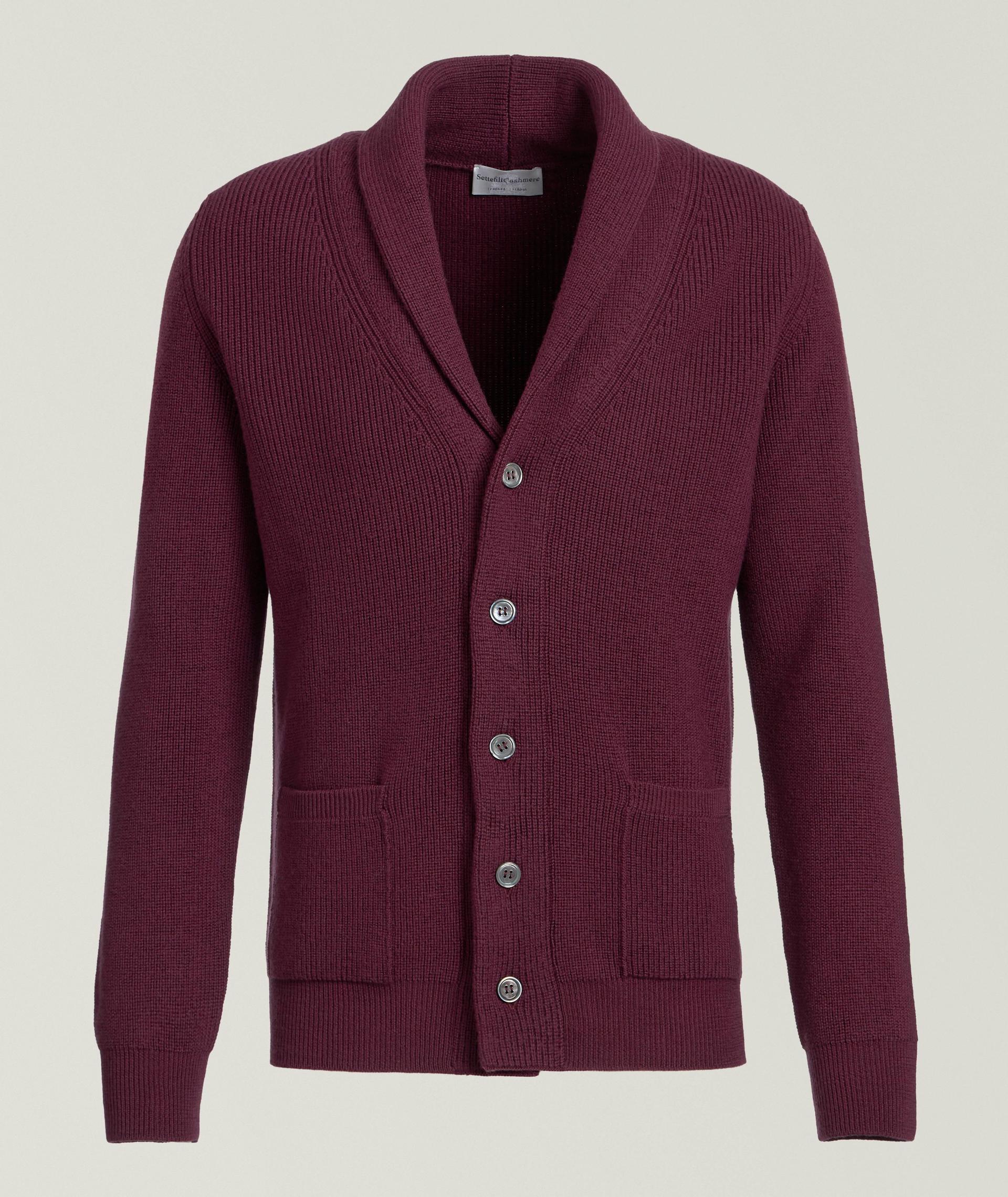 Fine Merino Wool Shawl Collar Cardigan image 0