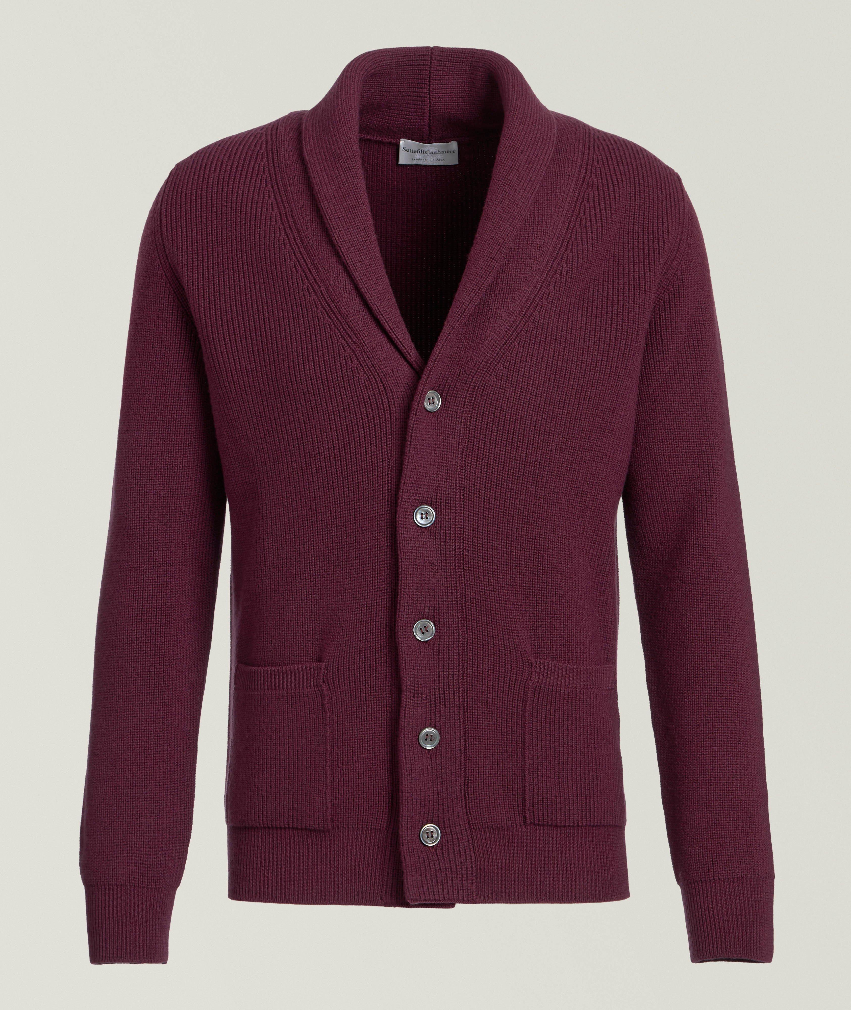 Fine Merino Wool Shawl Collar Cardigan image 0