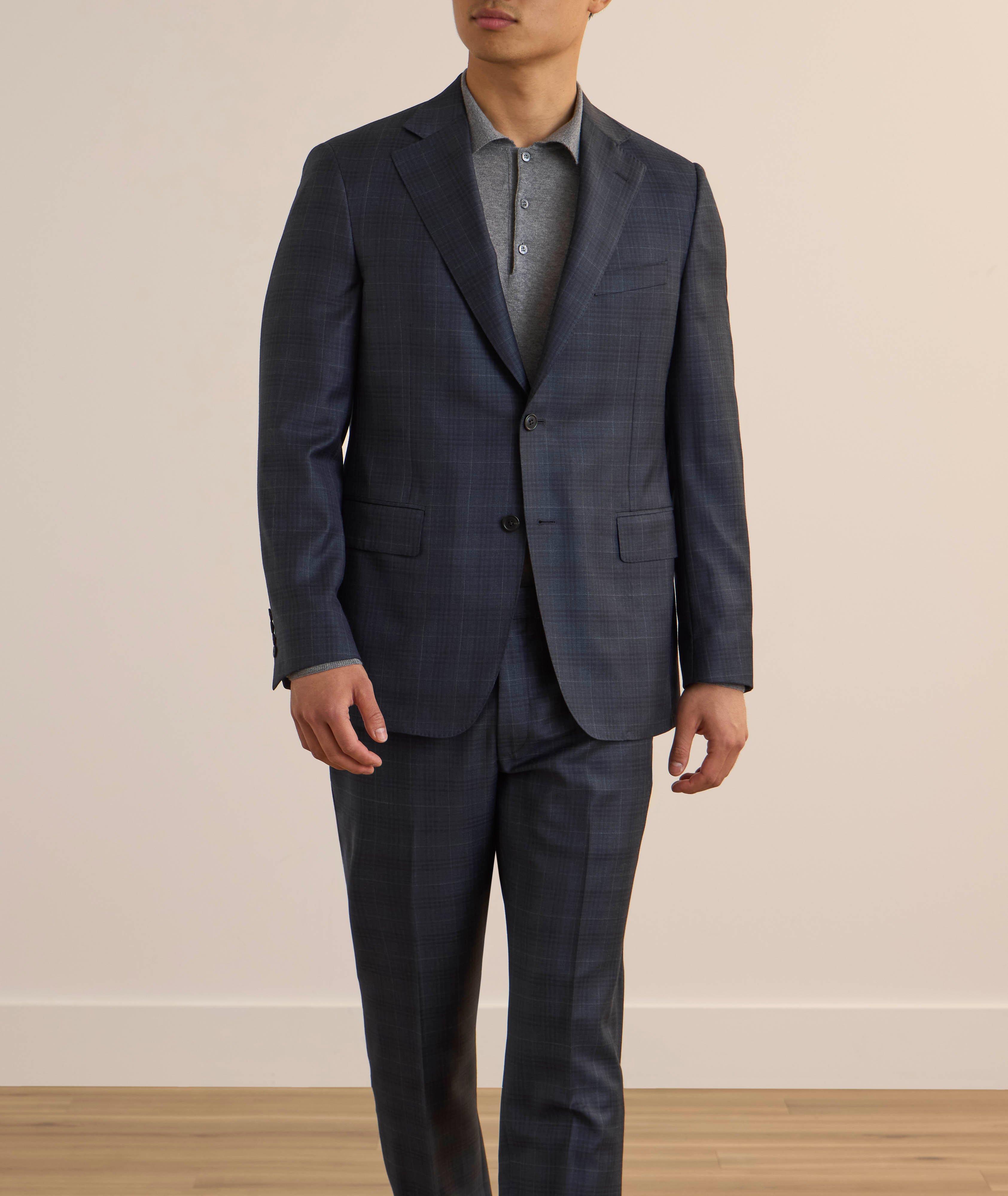 Madison Plaid Wool Suit  image 1