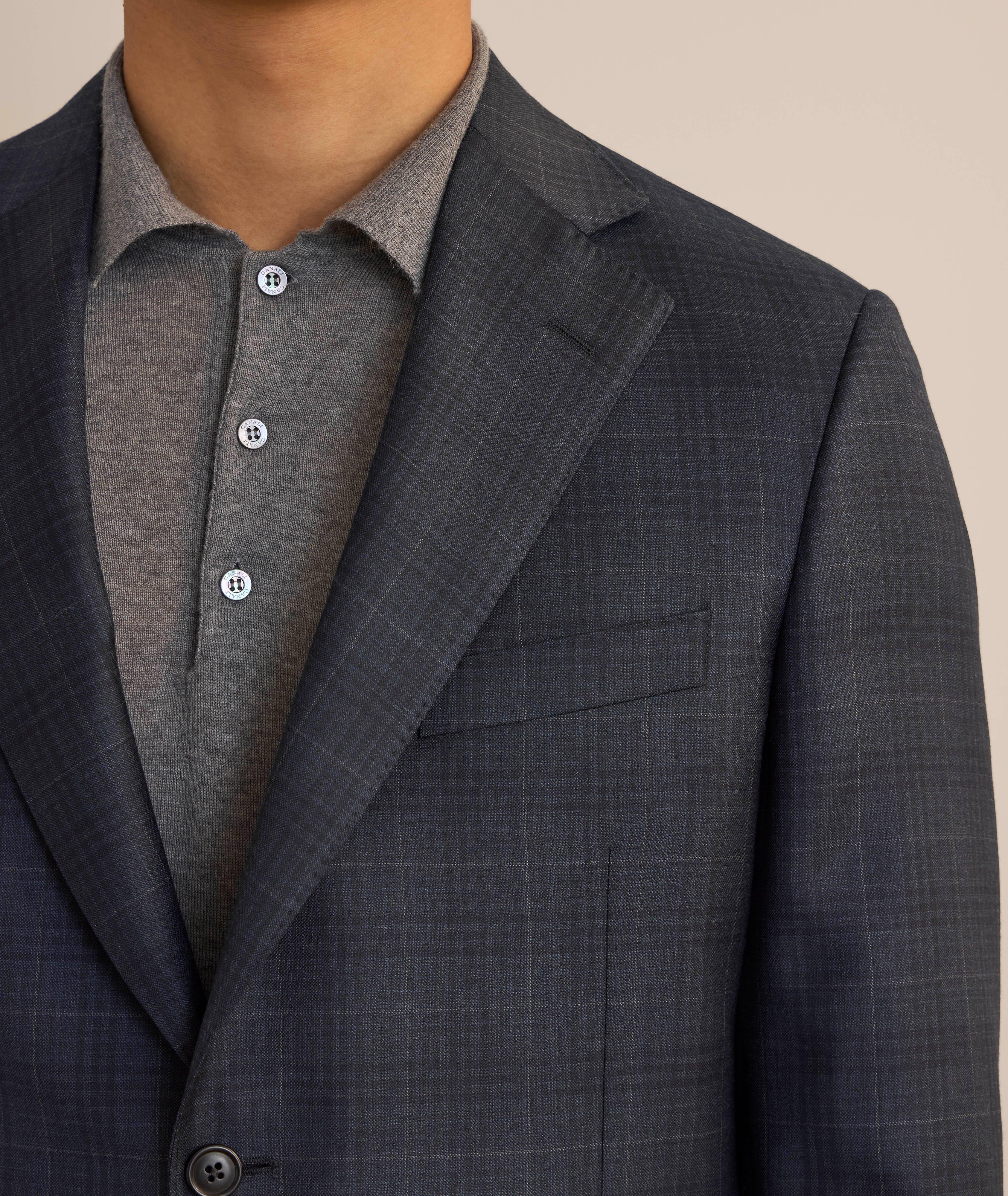Madison Plaid Wool Suit  image 3