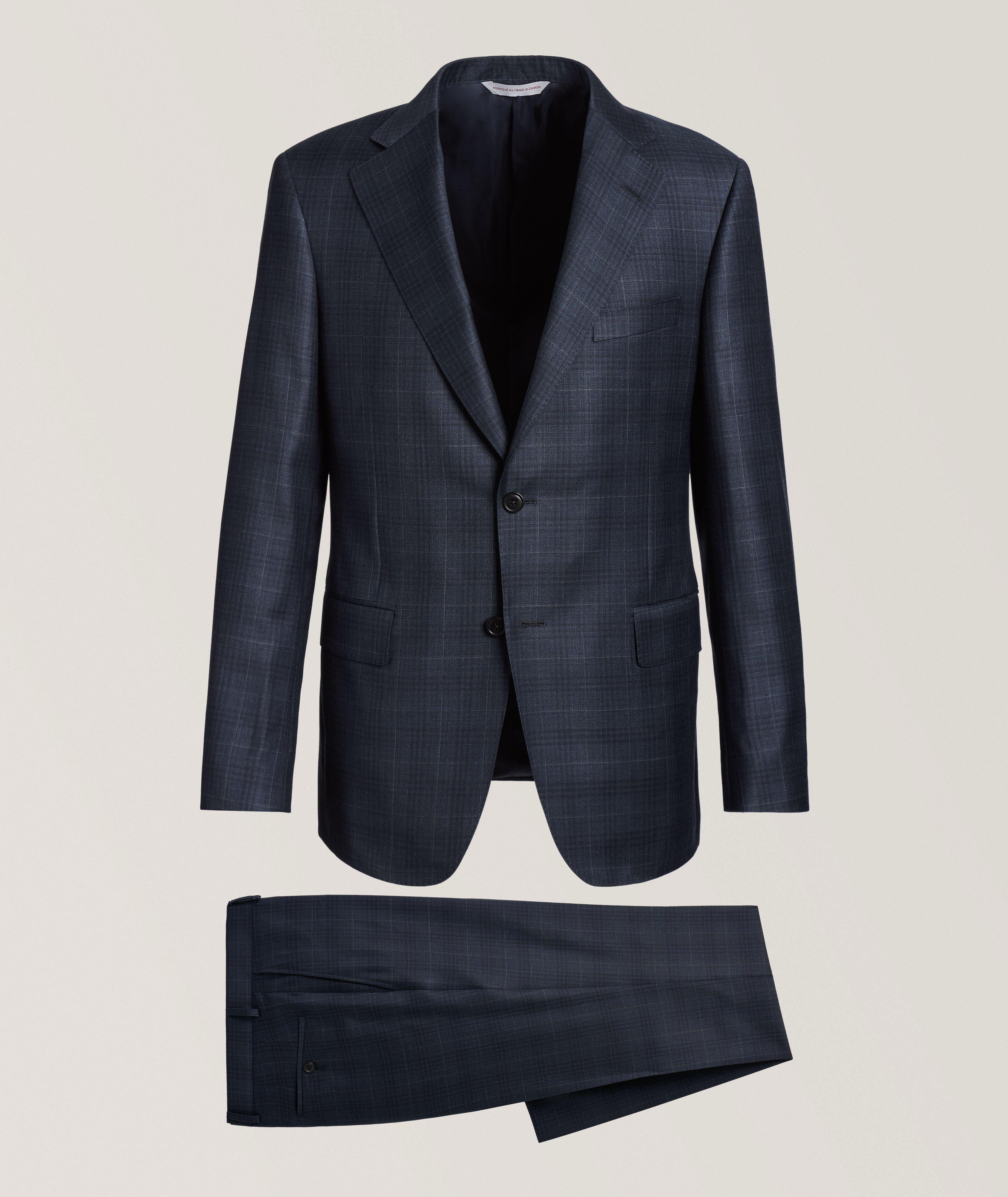 Madison Plaid Wool Suit  image 0
