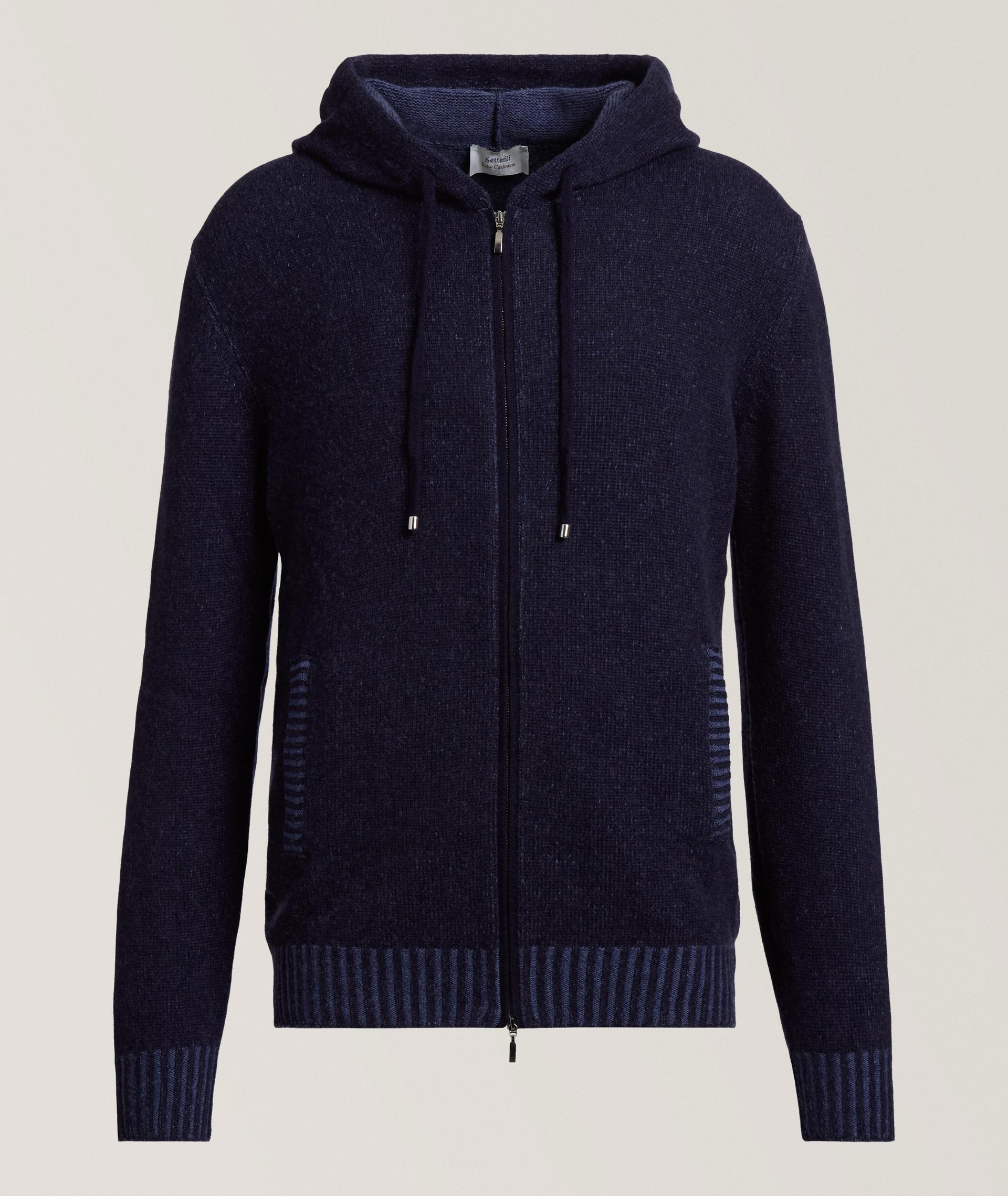 Double Face Full-Zip Hooded Sweater  image 0