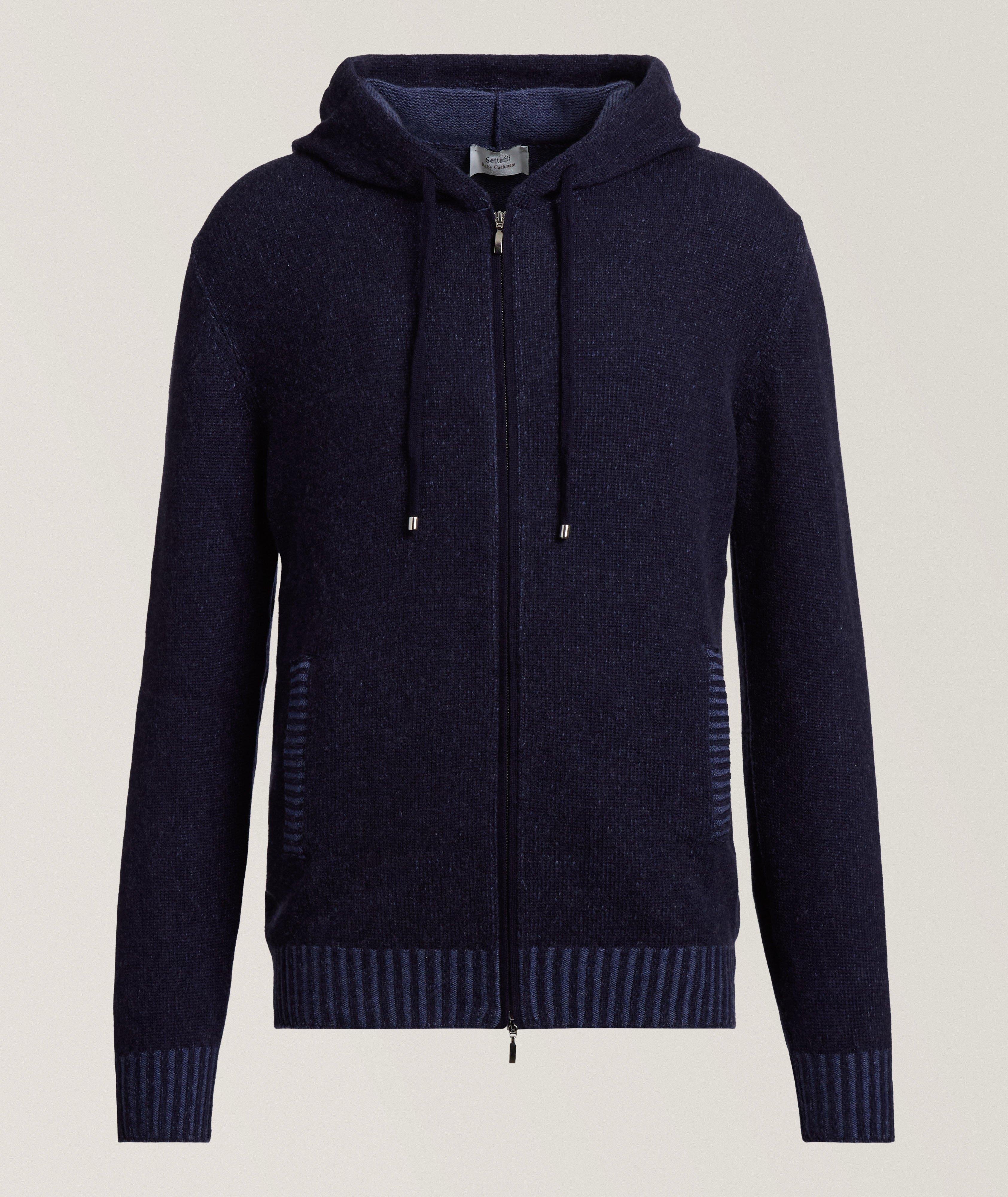 Double Face Full-Zip Hooded Sweater  image 0