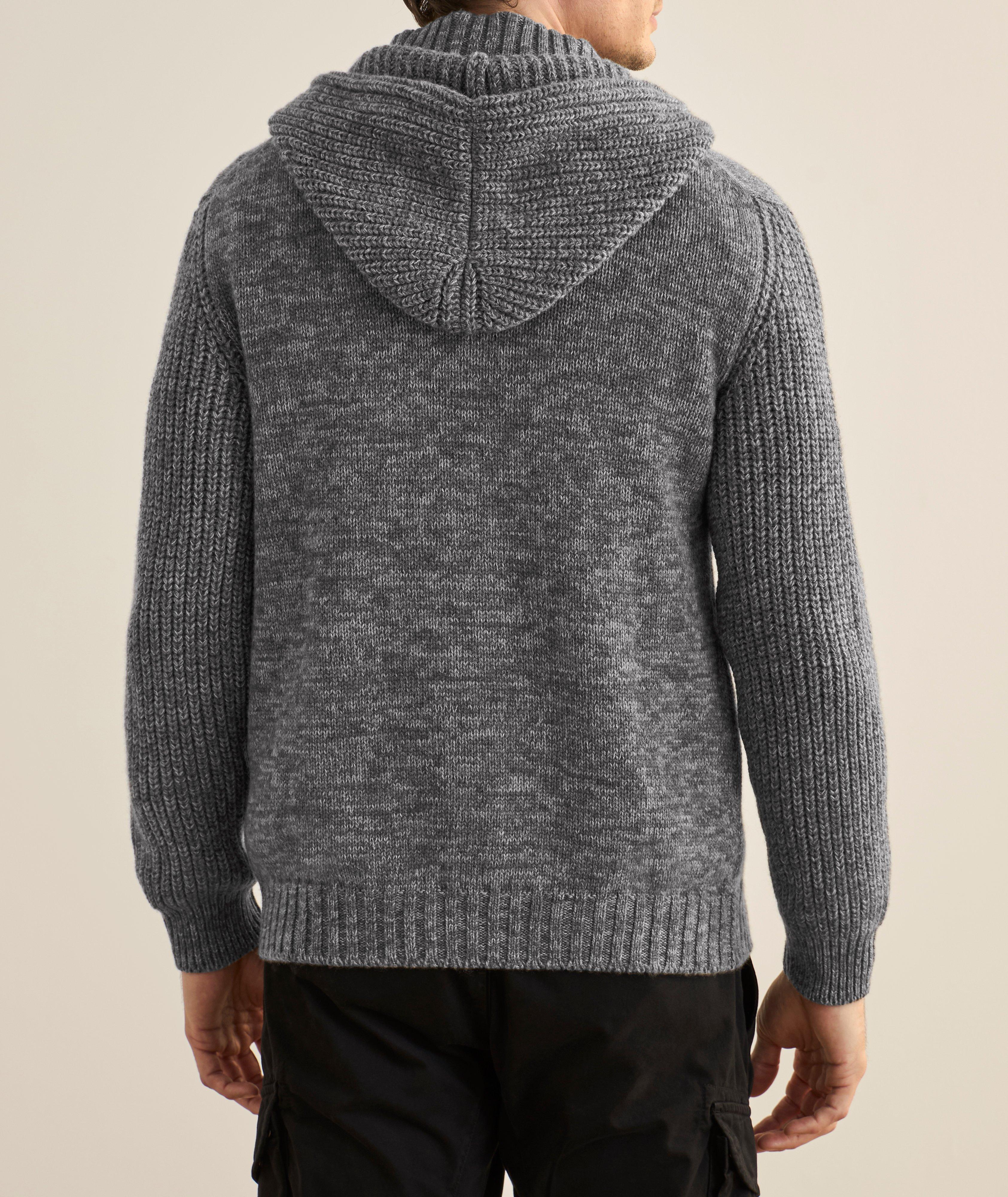 Mélange Cashmere Hooded Sweater  image 2