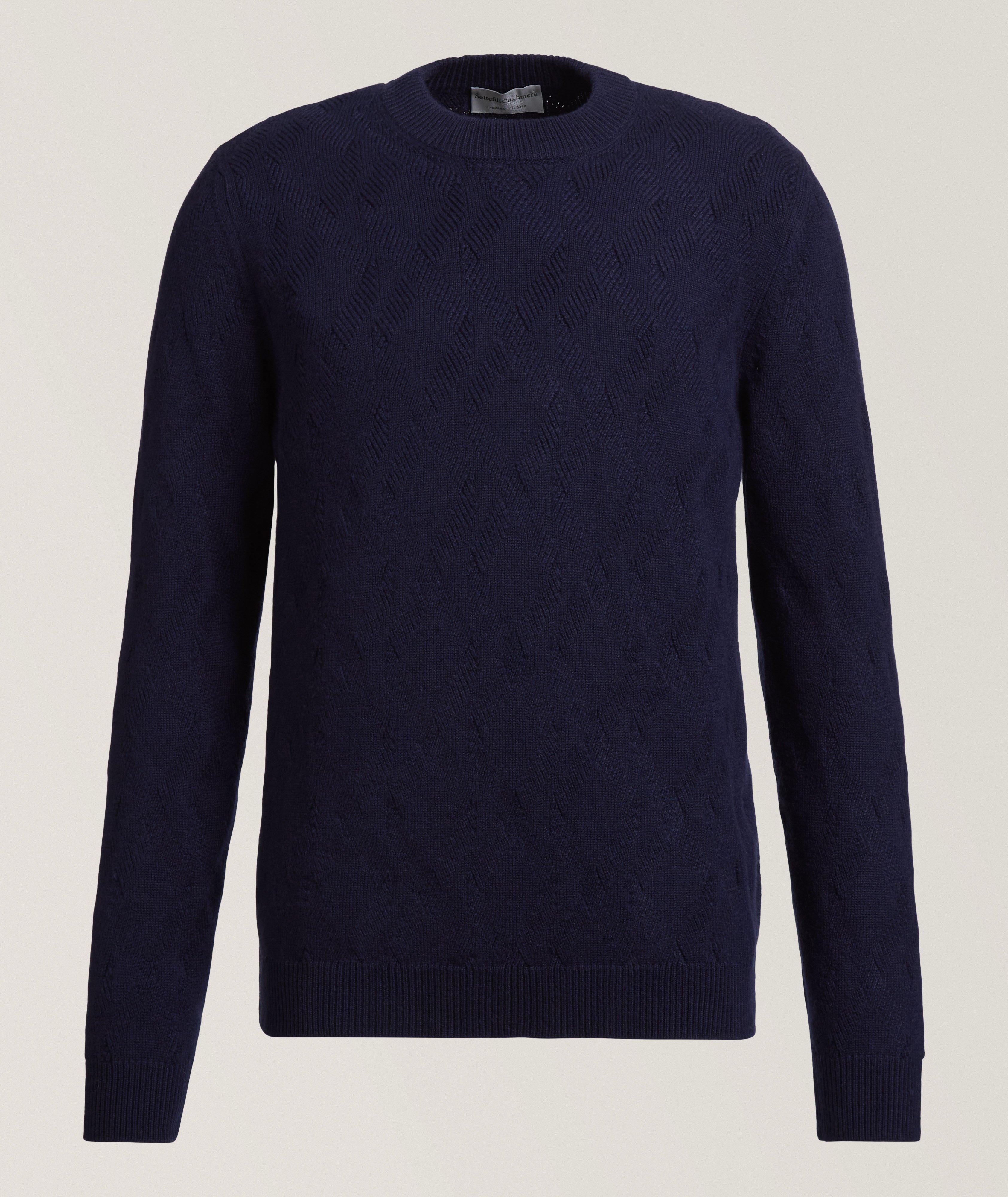 Cashmere Cable Knit Crewneck Sweater image 0