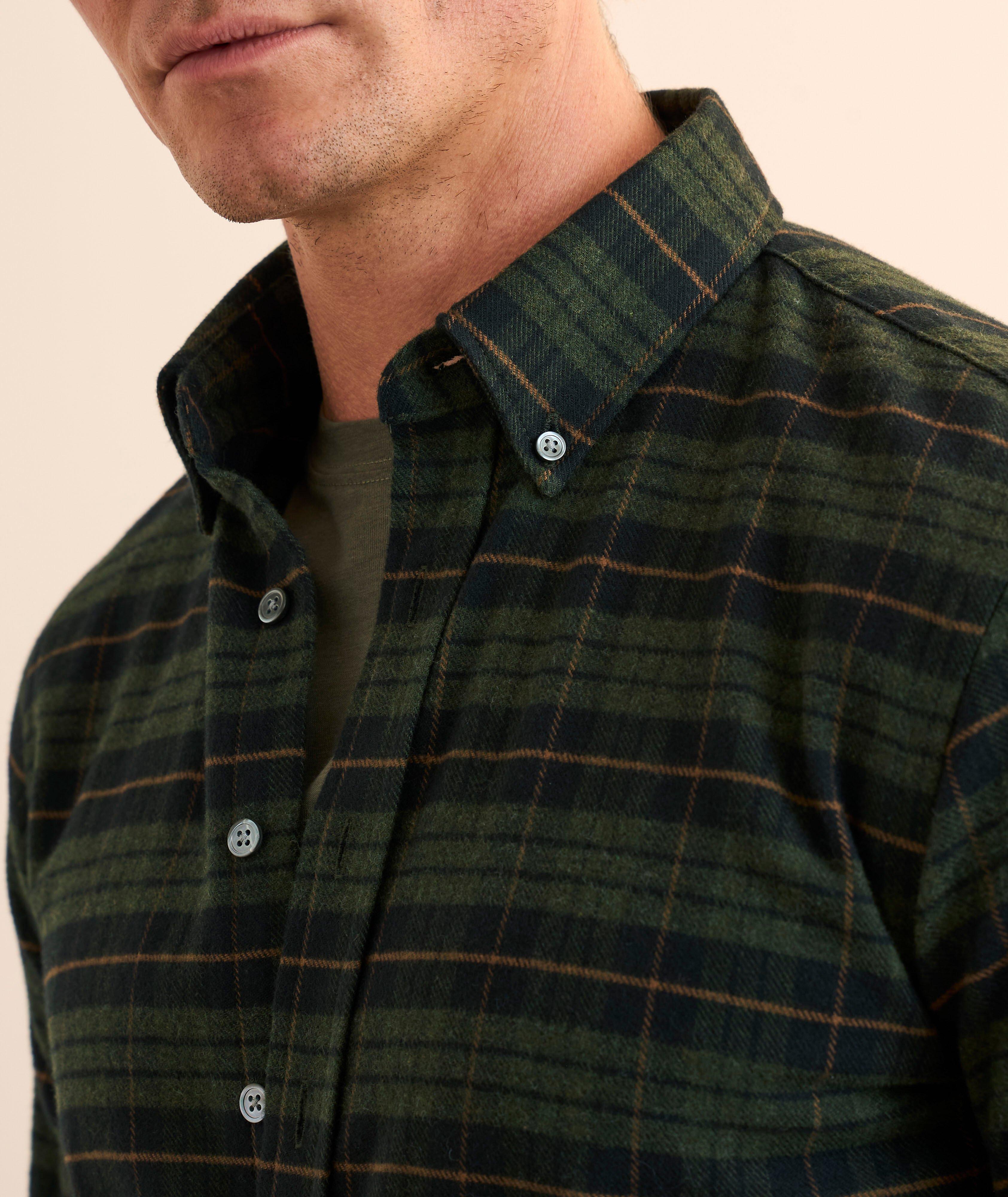 Plaid Cotton Flannel Shirt  image 3