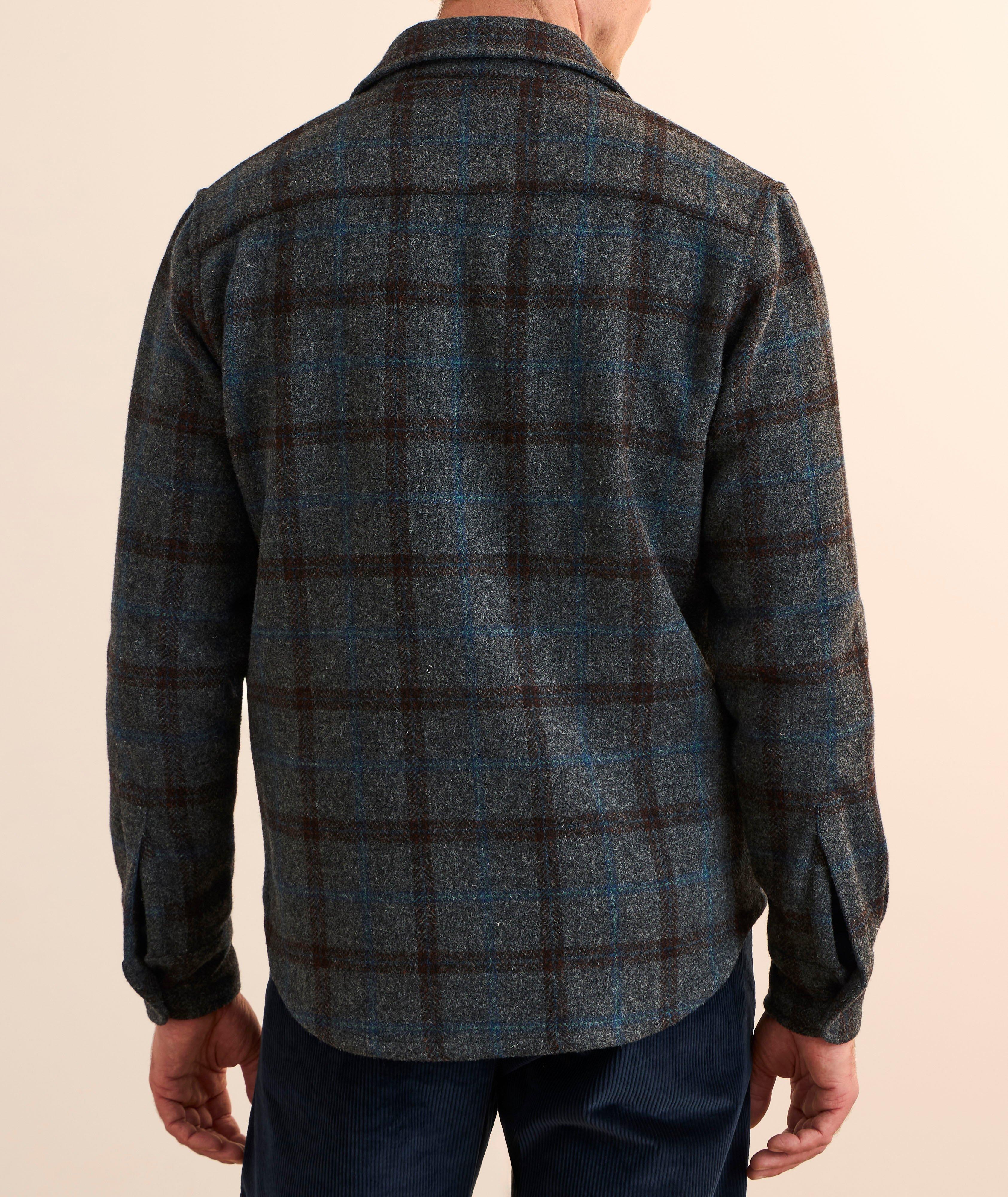 Plaid Wool Zip Overshirt  image 2