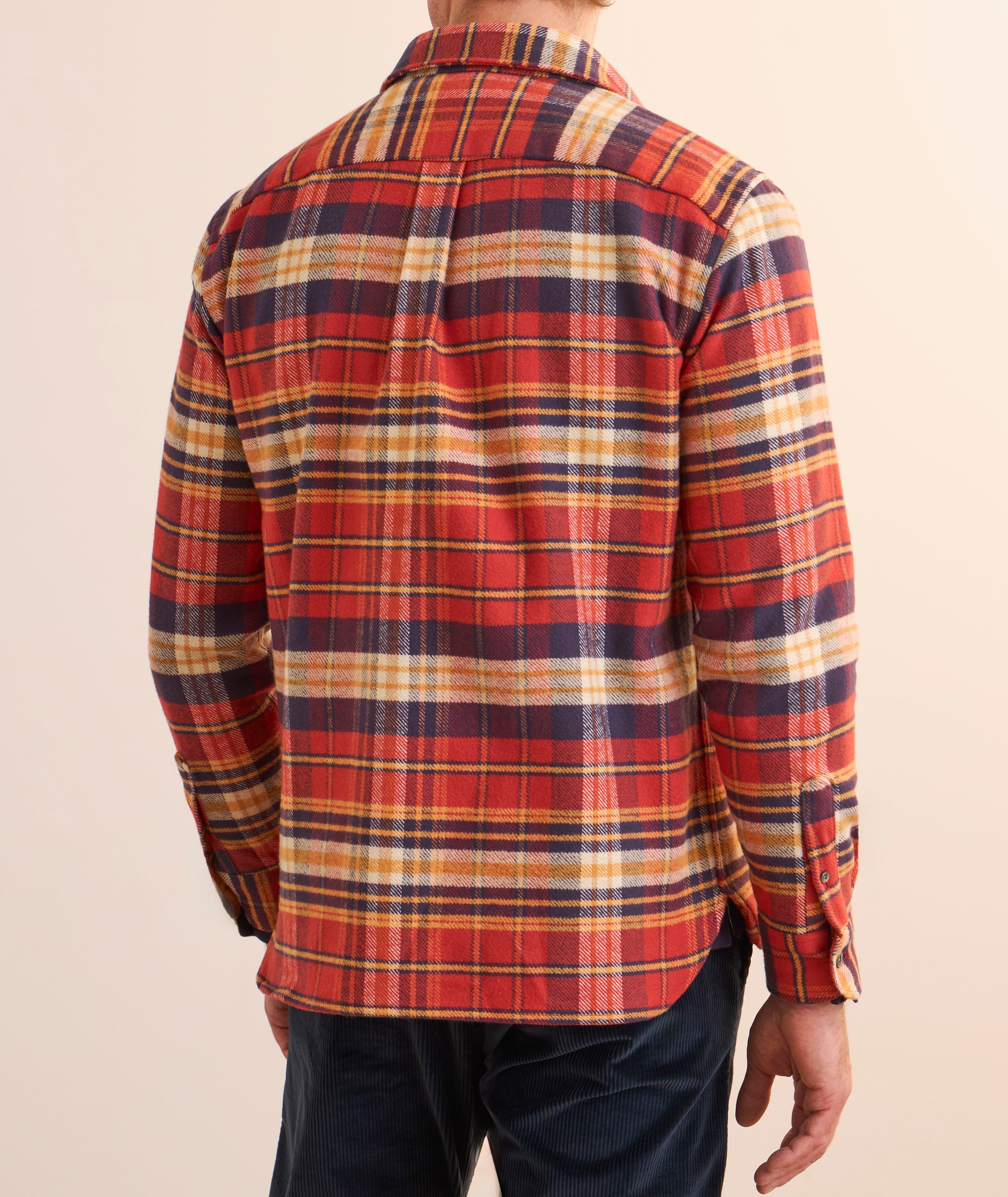 Chemise à carreaux en flanelle effet couverture image 2