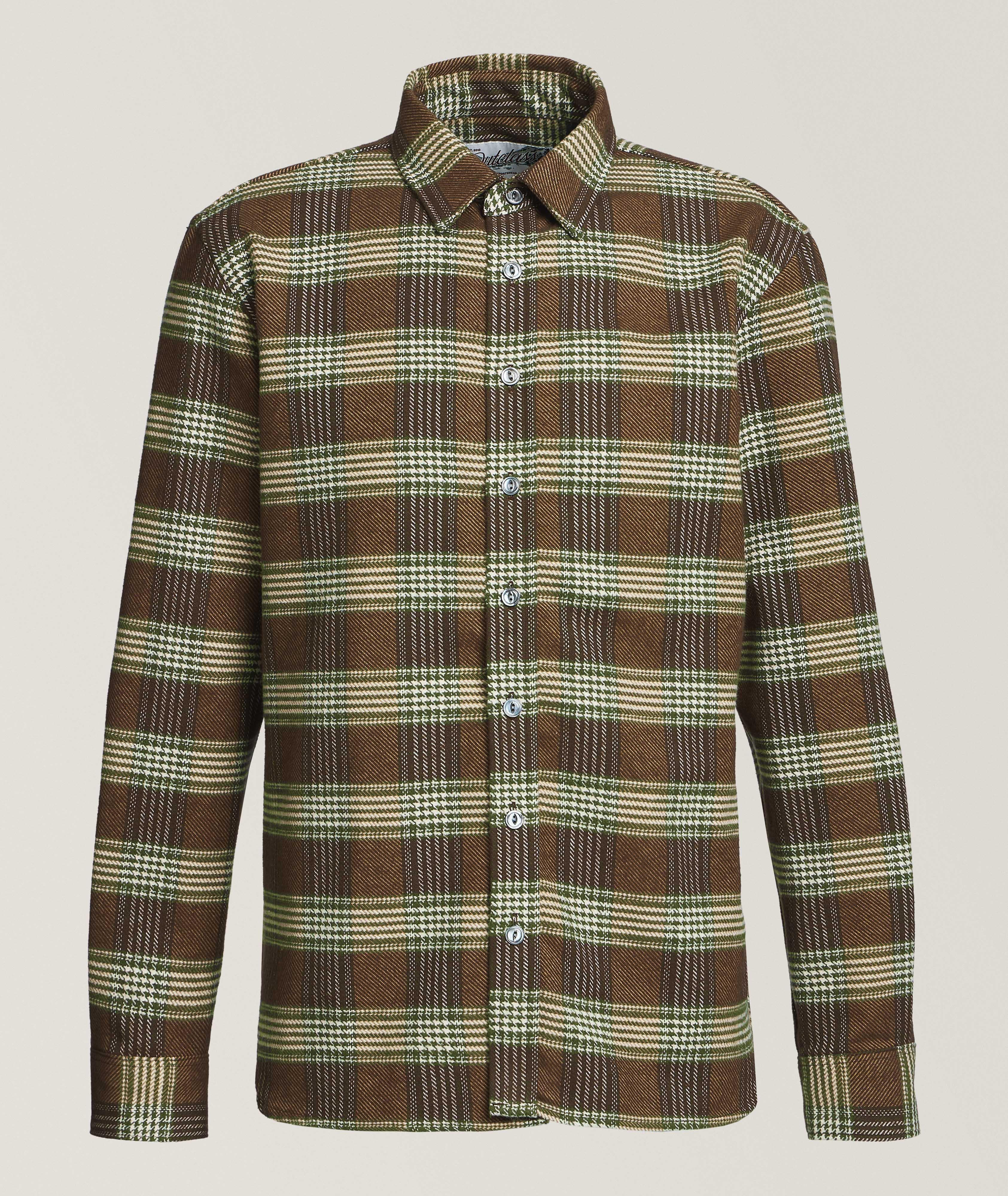Chemise en flanelle à motif pied-de-poule image 0