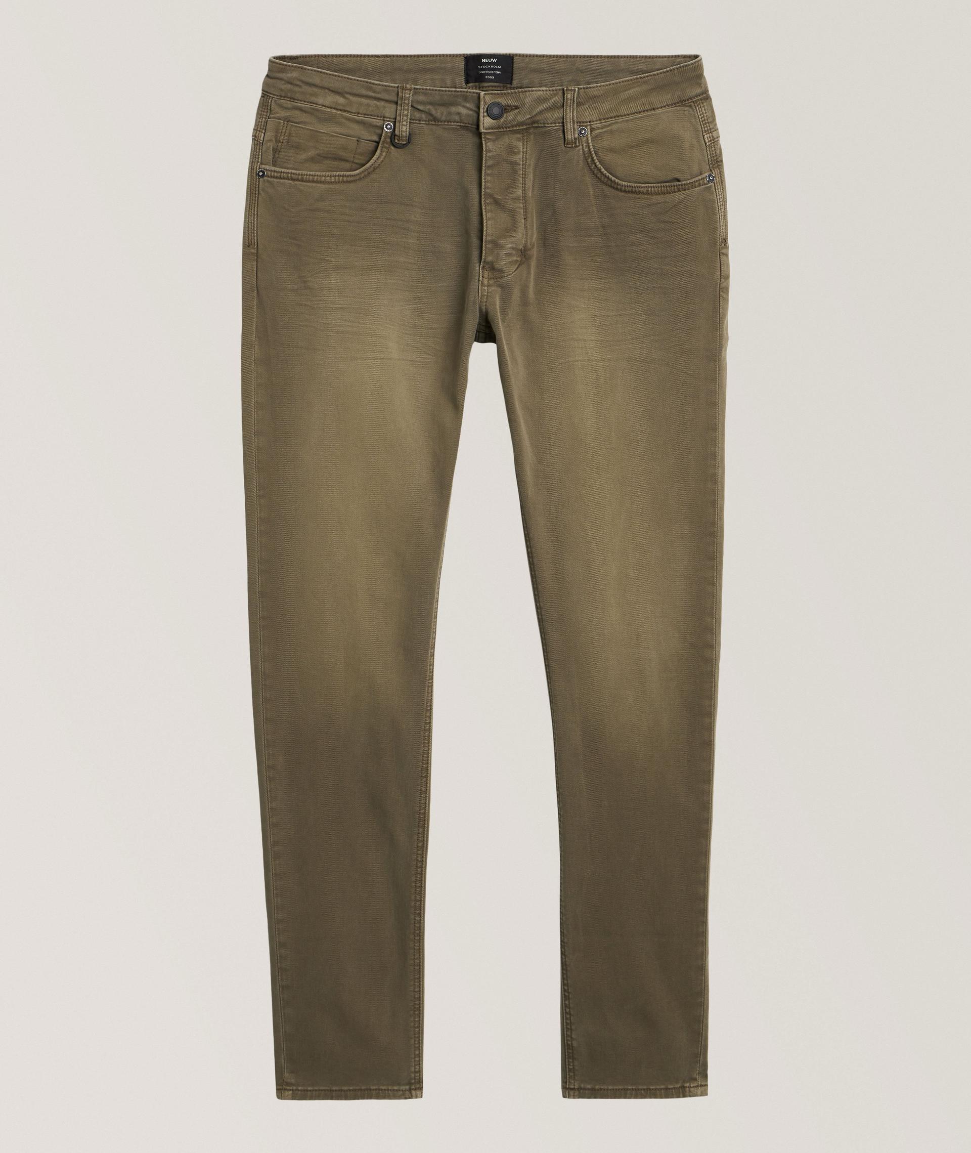 Lou Slim Straight-Fit Twill Jeans image 0